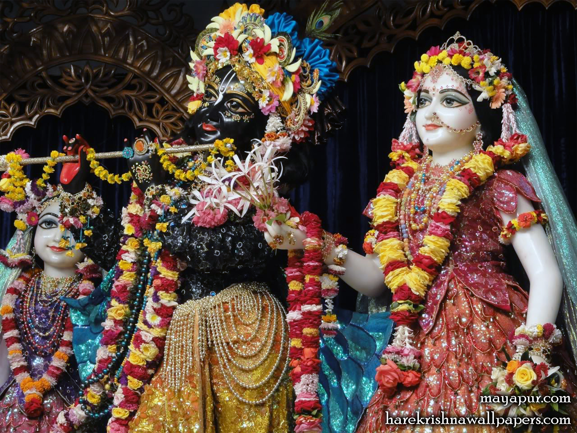 Sri Radha Madhava Close up Wallpaper (002) Size 2400x1800 Download