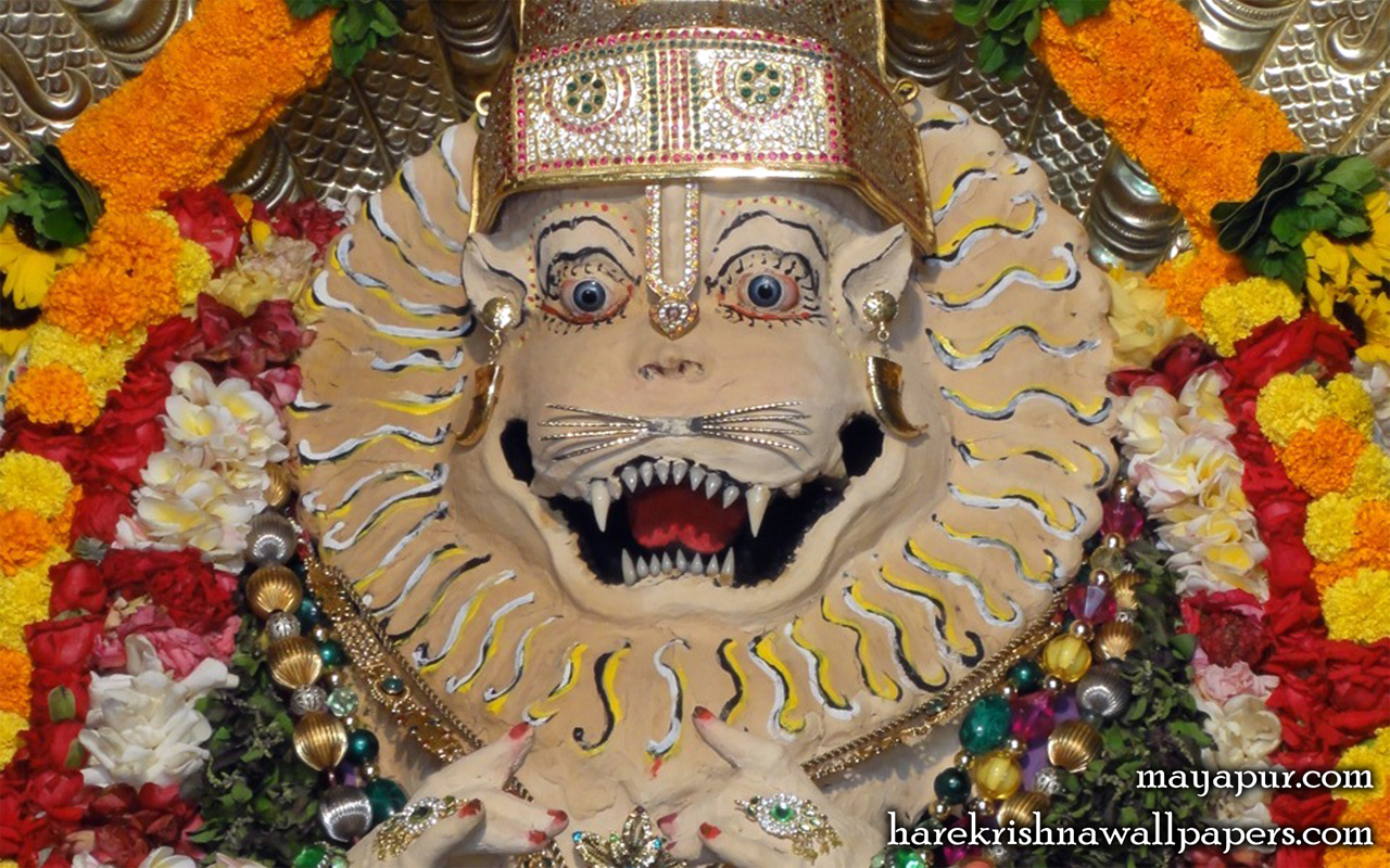 Sri Narasimha Deva Close up Wallpaper (003) Size 1280x800 Download