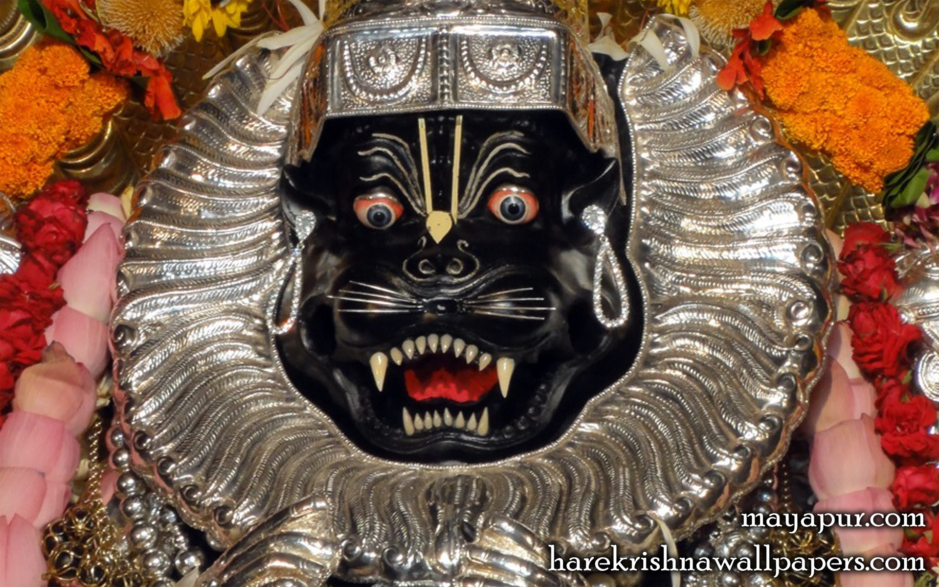 Sri Narasimha Deva Close up Wallpaper (004) Size 1920x1200 Download