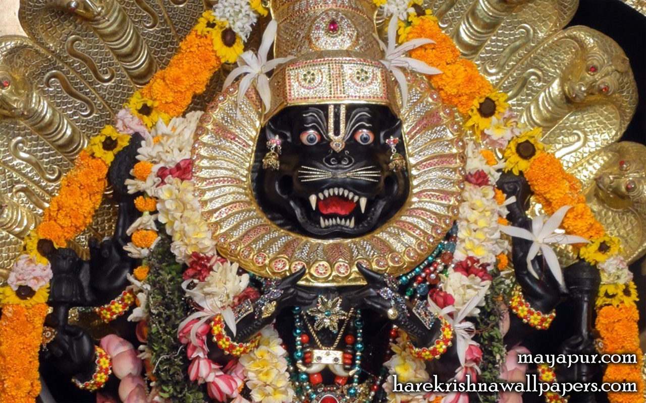 Sri Narasimha Deva Close up Wallpaper (005) Size 1280x800 Download