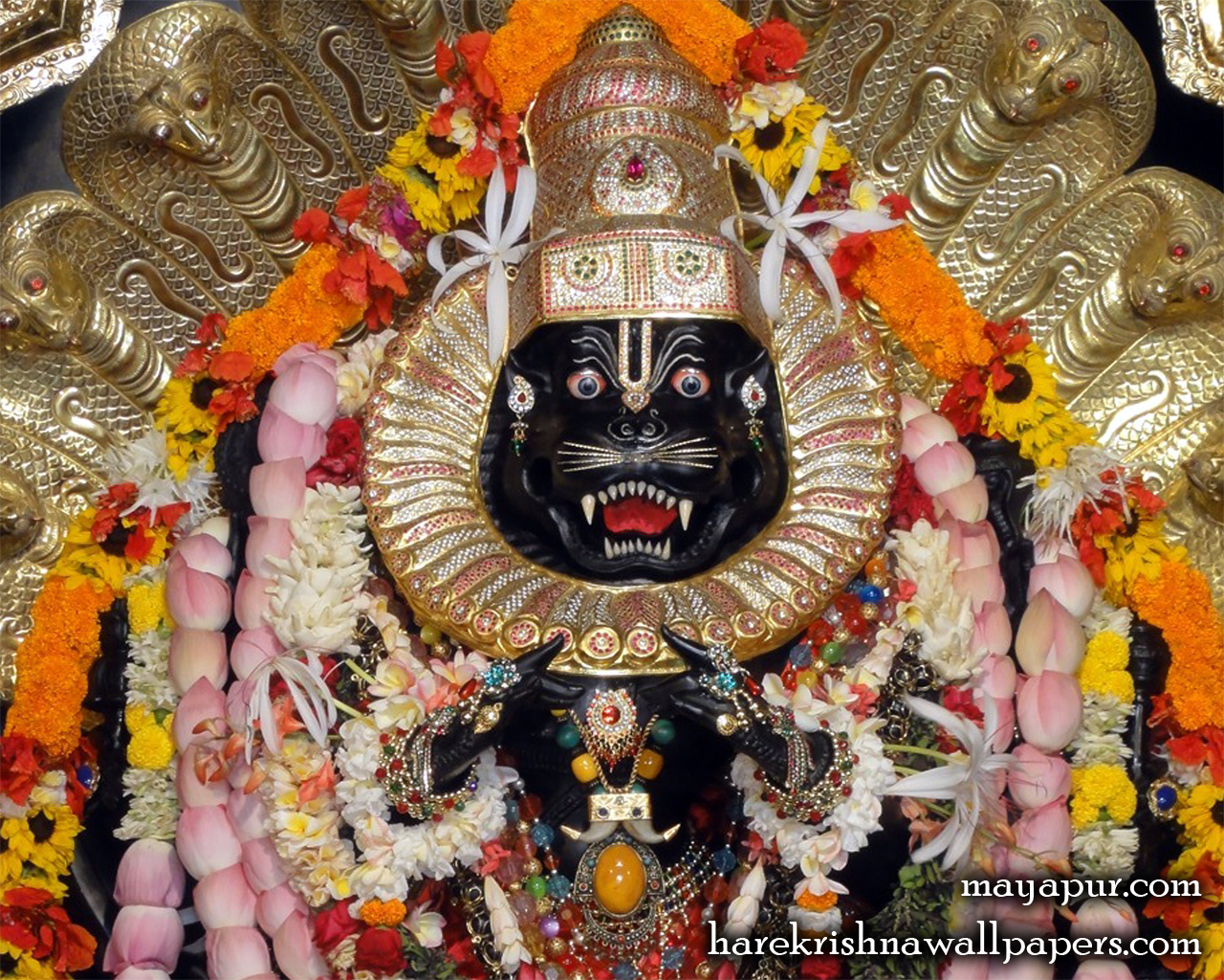 Sri Narasimha Deva Close up Wallpaper (006) Size 1280x1024 Download