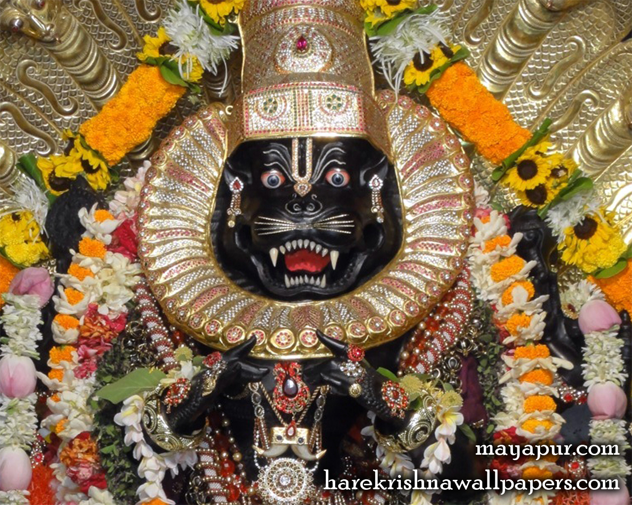 Sri Narasimha Deva Close up Wallpaper (007) Size 1280x1024 Download