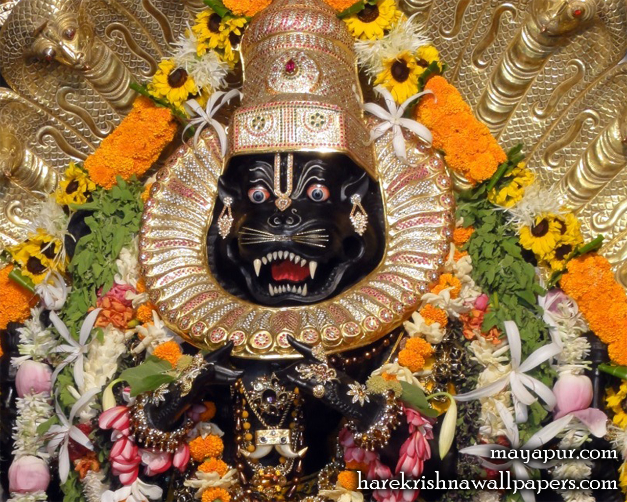 Sri Narasimha Deva Close up Wallpaper (008) Size 1280x1024 Download