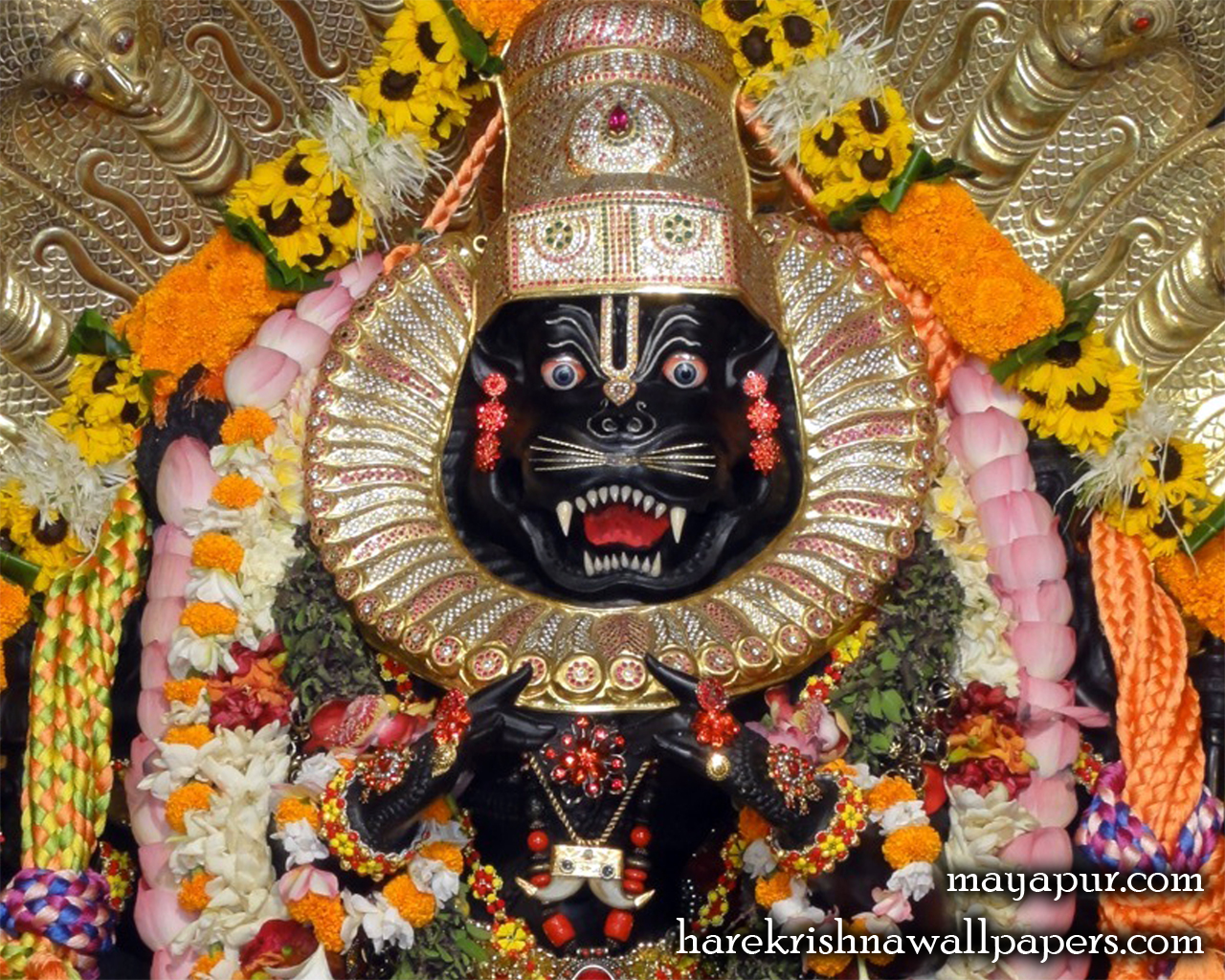 Sri Narasimha Deva Close up Wallpaper (009) Size 1280x1024 Download