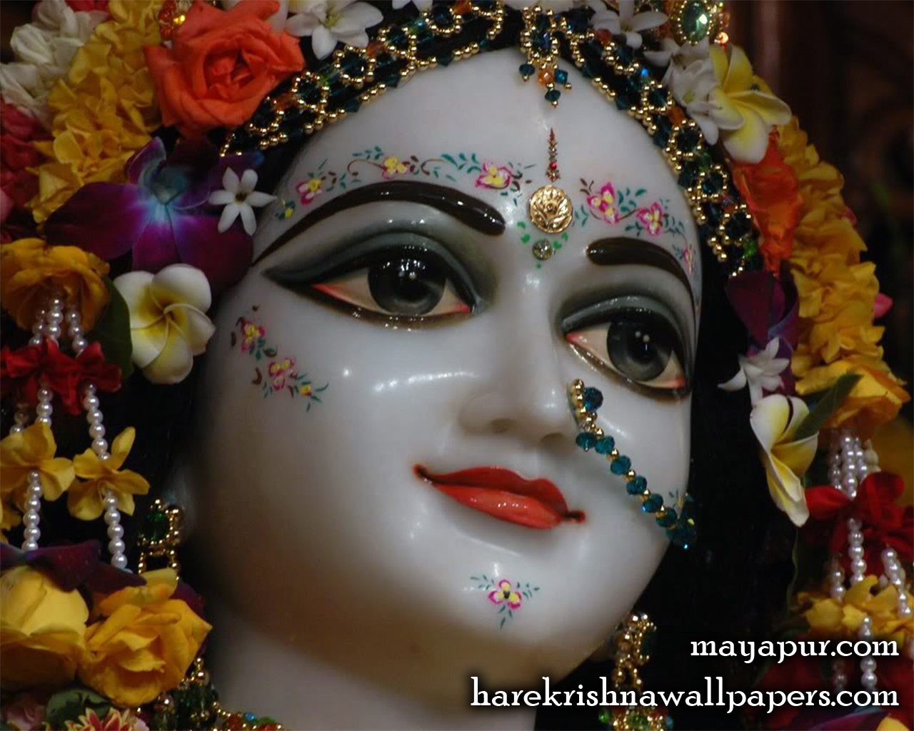 Sri Radha Close up Wallpaper (009) Size 1280x1024 Download