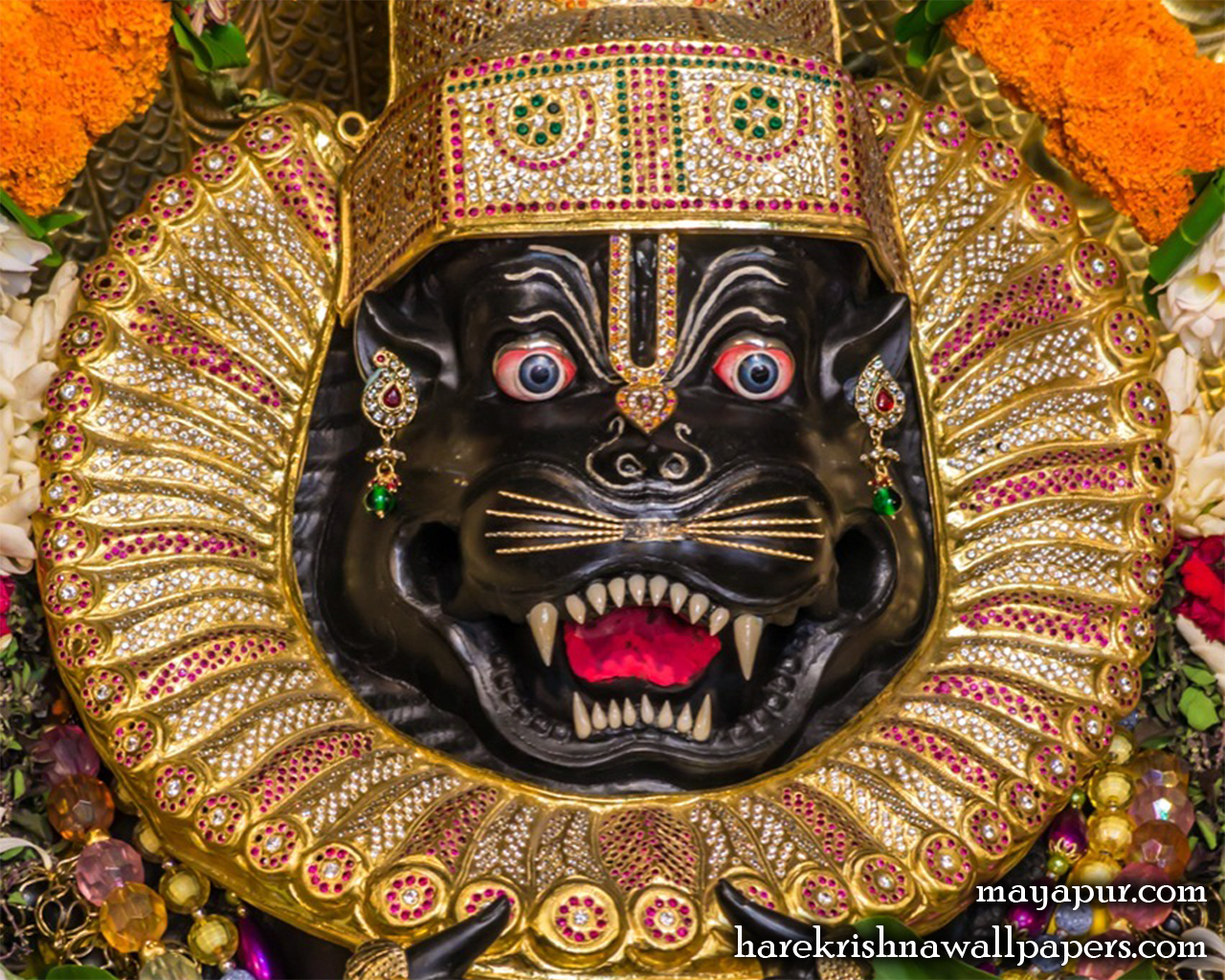 Sri Narasimha Deva Close up Wallpaper (010) Size 1280x1024 Download