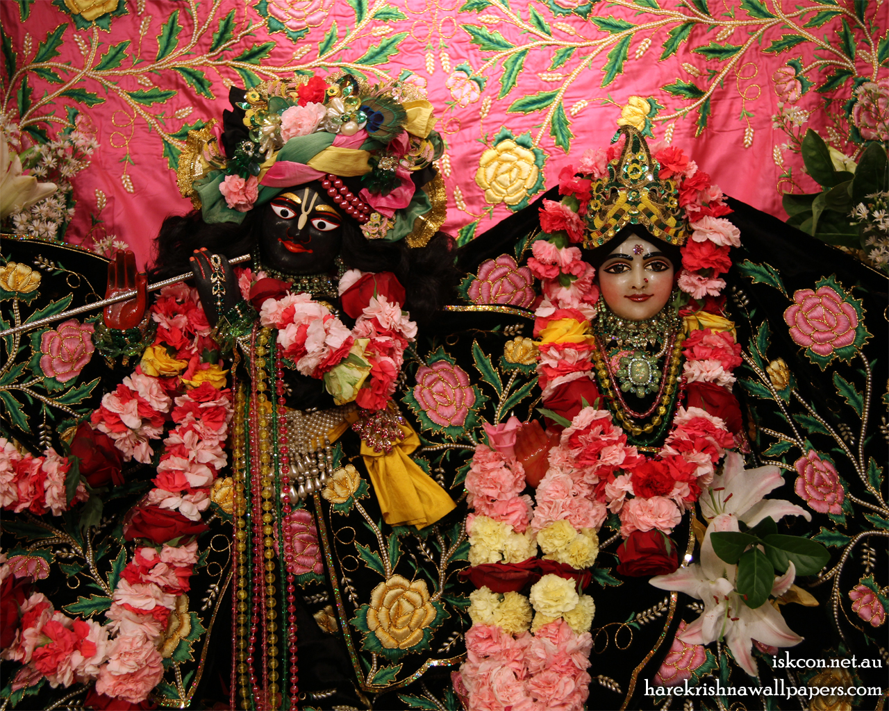 Sri Sri Radha Vallabh Close up Wallpaper (001) Size 1280x1024 Download