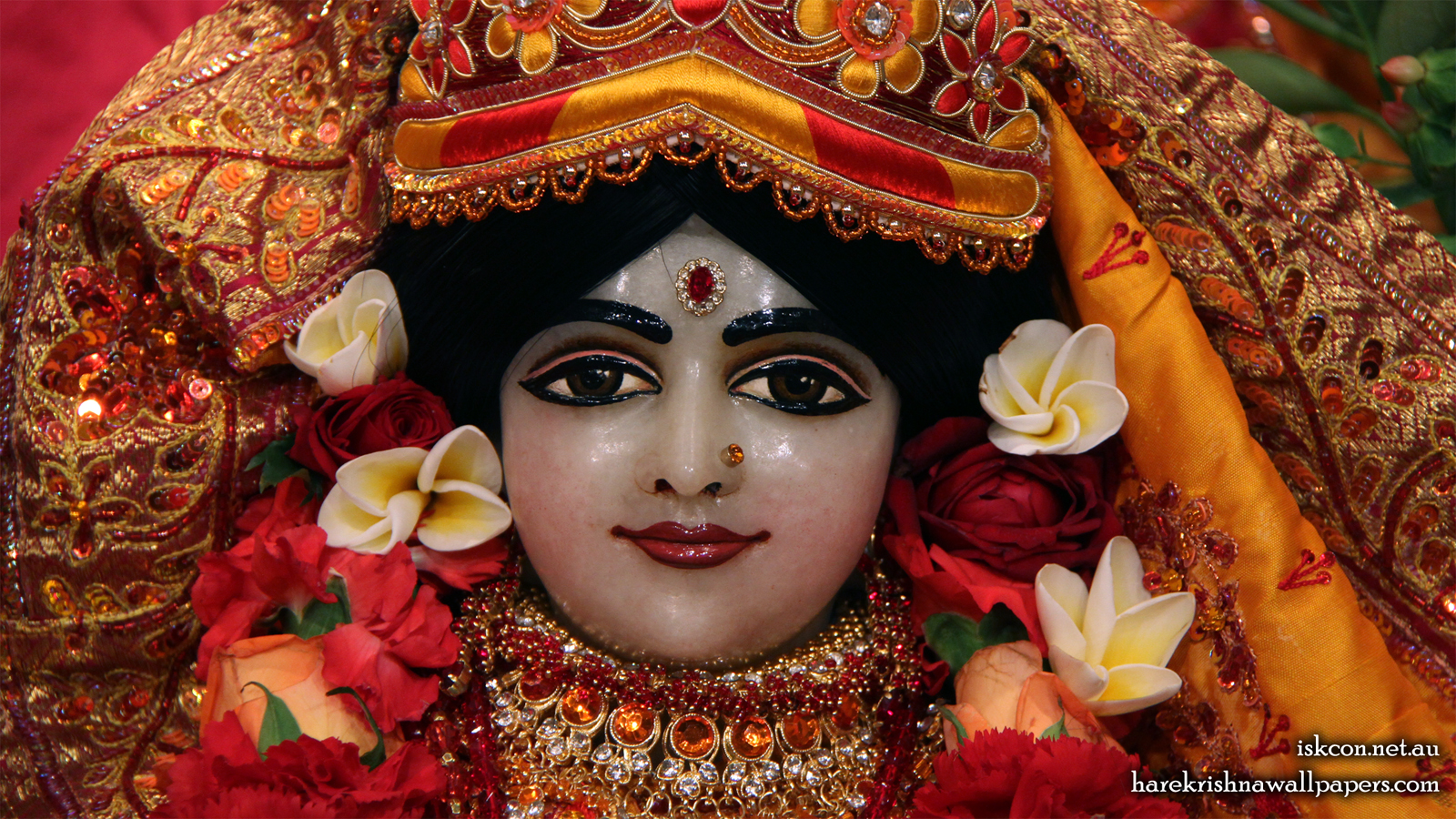 Sri Radha Close up Wallpaper (002) Size 1600x900 Download