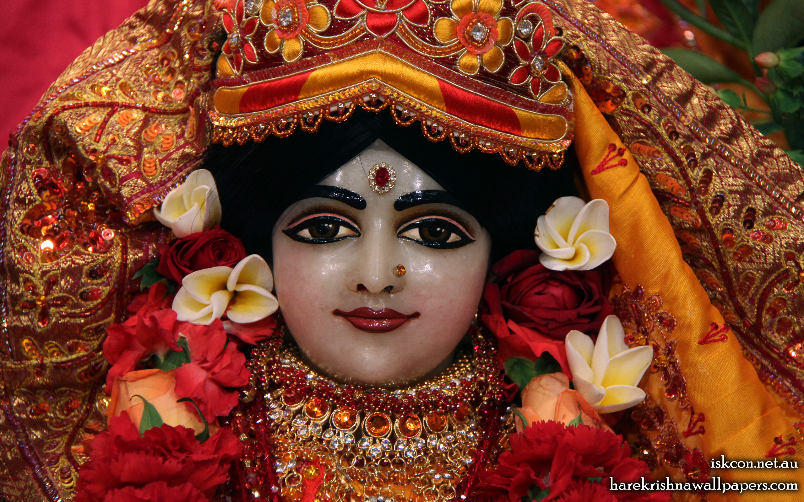 Sri Radha Close up Wallpaper (002) Size 2560x1600 Download