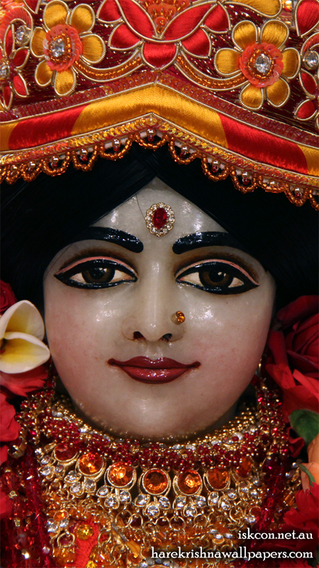Sri Radha Close up Wallpaper (002) Size 450x800 Download