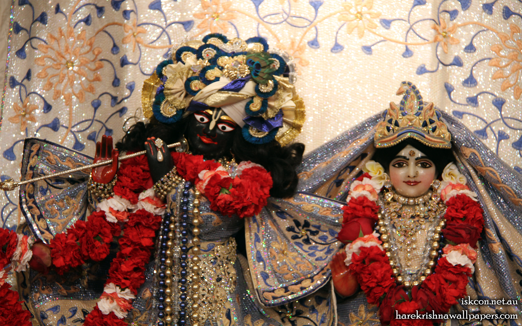 Sri Sri Radha Vallabh Close up Wallpaper (002) Size 1680x1050 Download