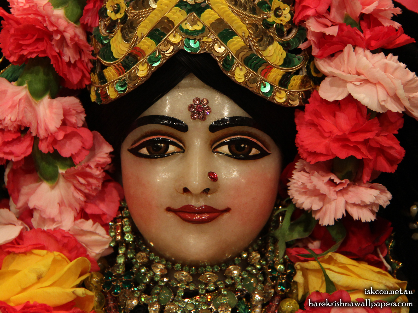 Sri Radha Close up Wallpaper (003) Size1600x1200 Download
