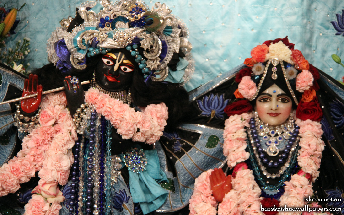 Sri Sri Radha Vallabh Close up Wallpaper (003) Size 1440x900 Download