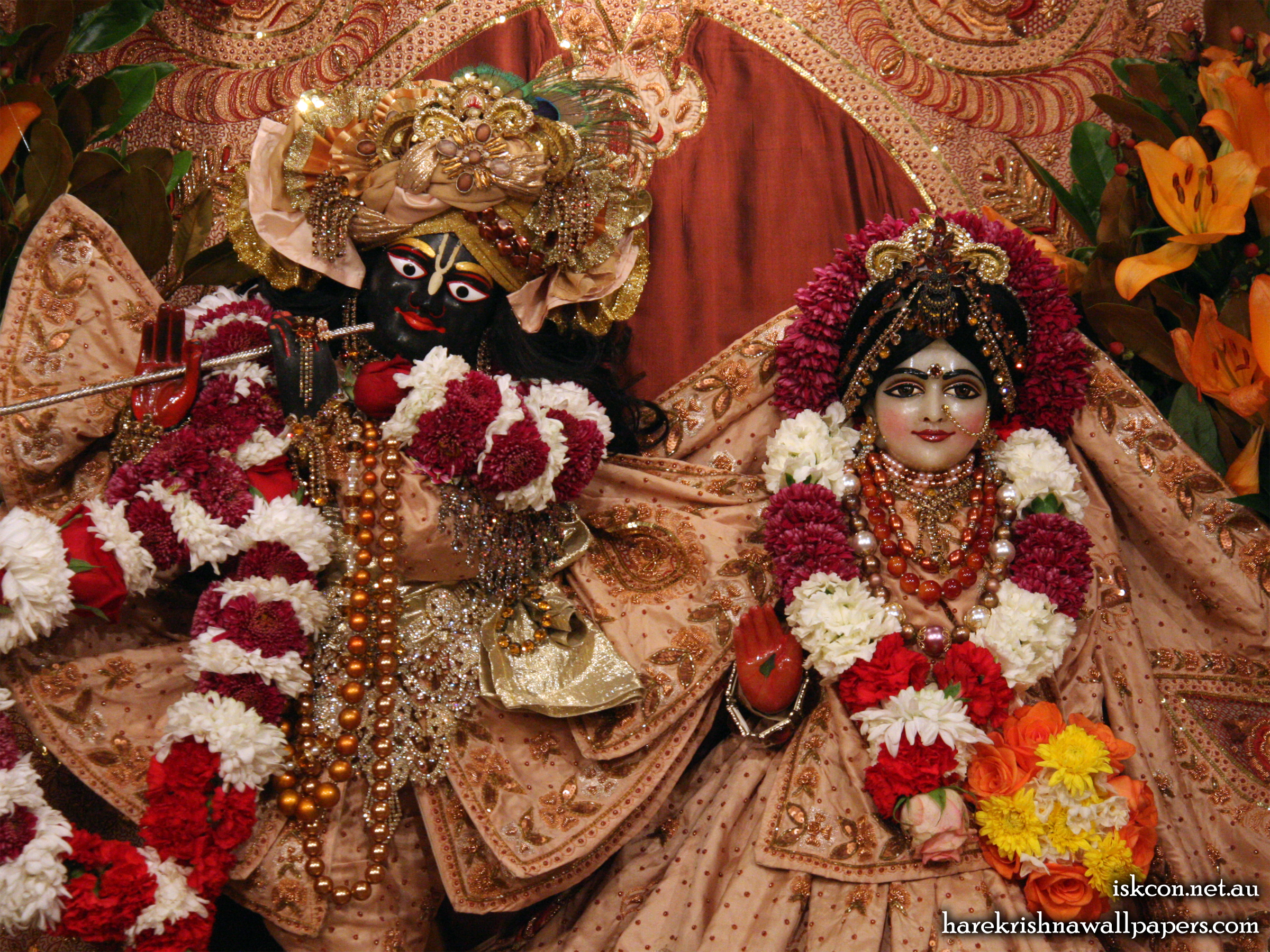 Sri Sri Radha Vallabh Close up Wallpaper (006) Size 2400x1800 Download