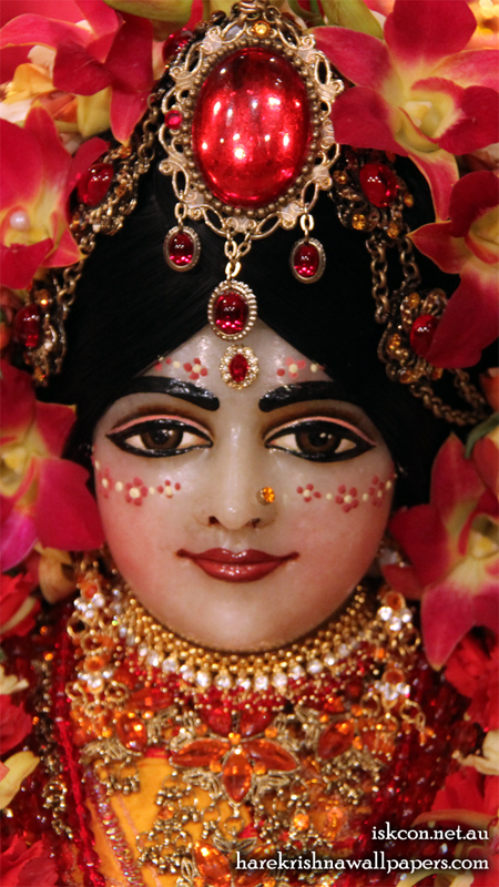 Sri Radha Close up Wallpaper (008) Size 450x800 Download
