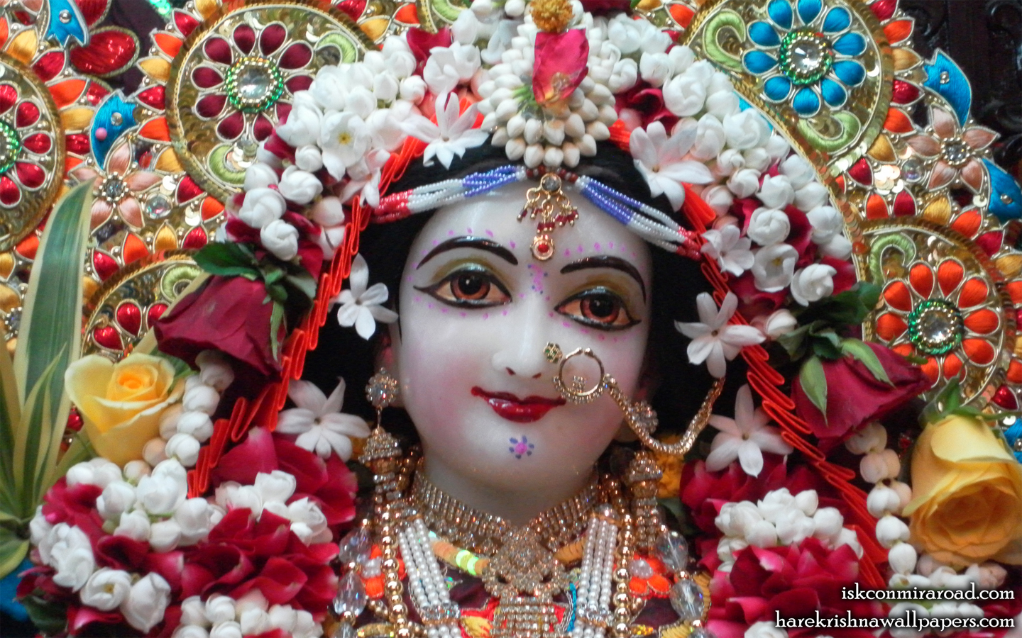 Sri Radha Close up Wallpaper (004) Size 1440x900 Download