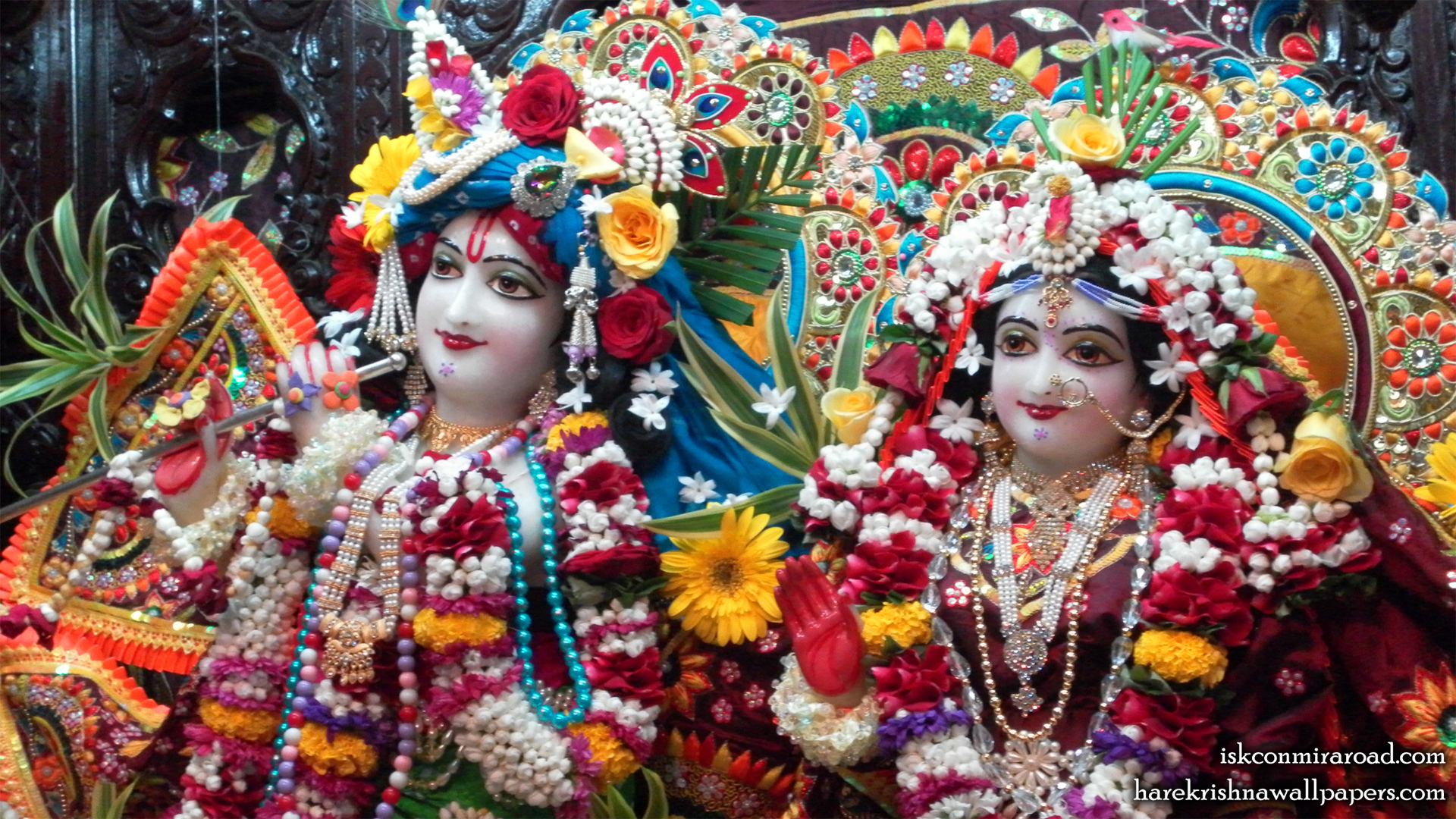 Sri Sri Radha Giridhari Close up Wallpaper (008) Size 1920x1080 Download