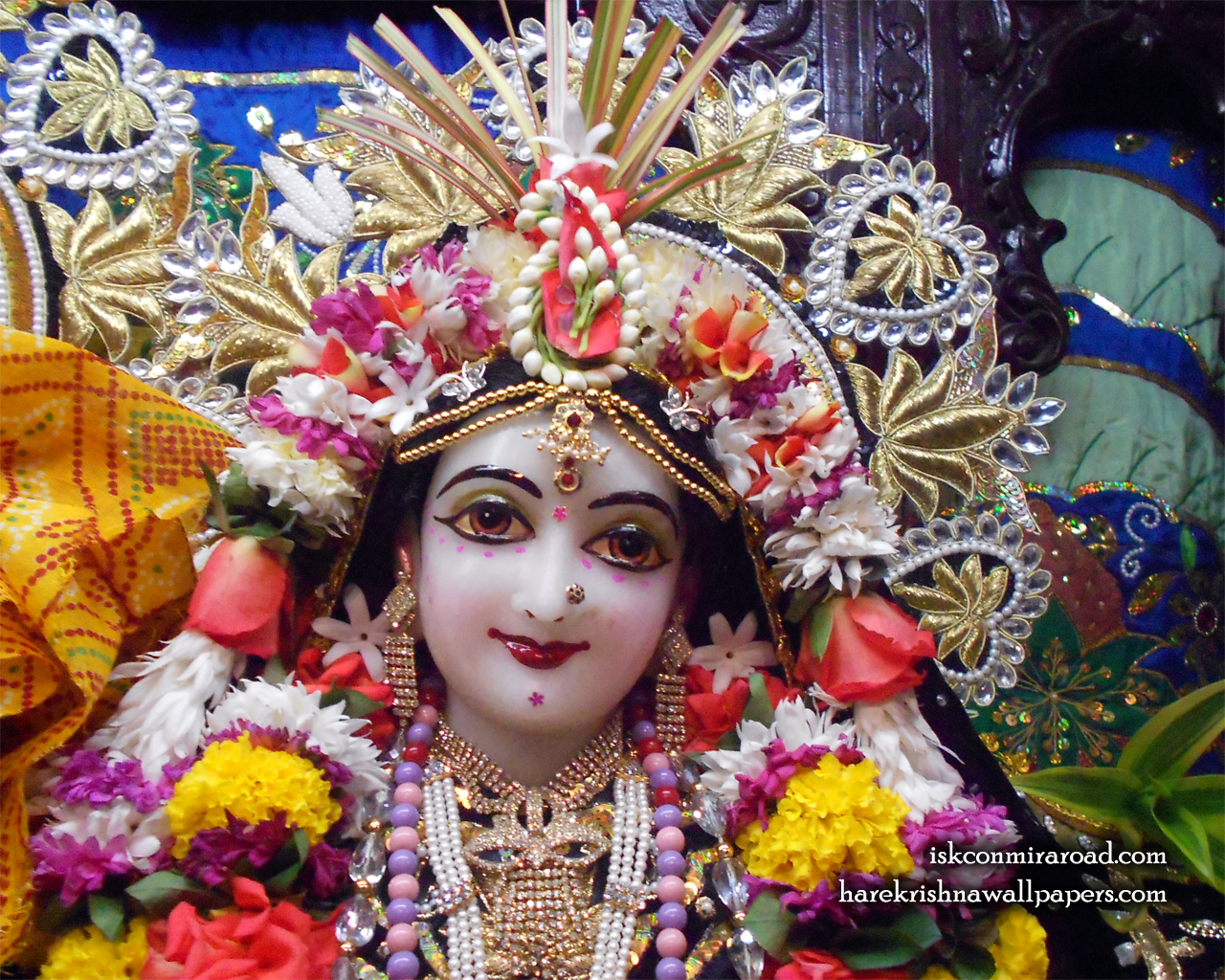 Sri Radha Close up Wallpaper (010) Size 1280x1024 Download