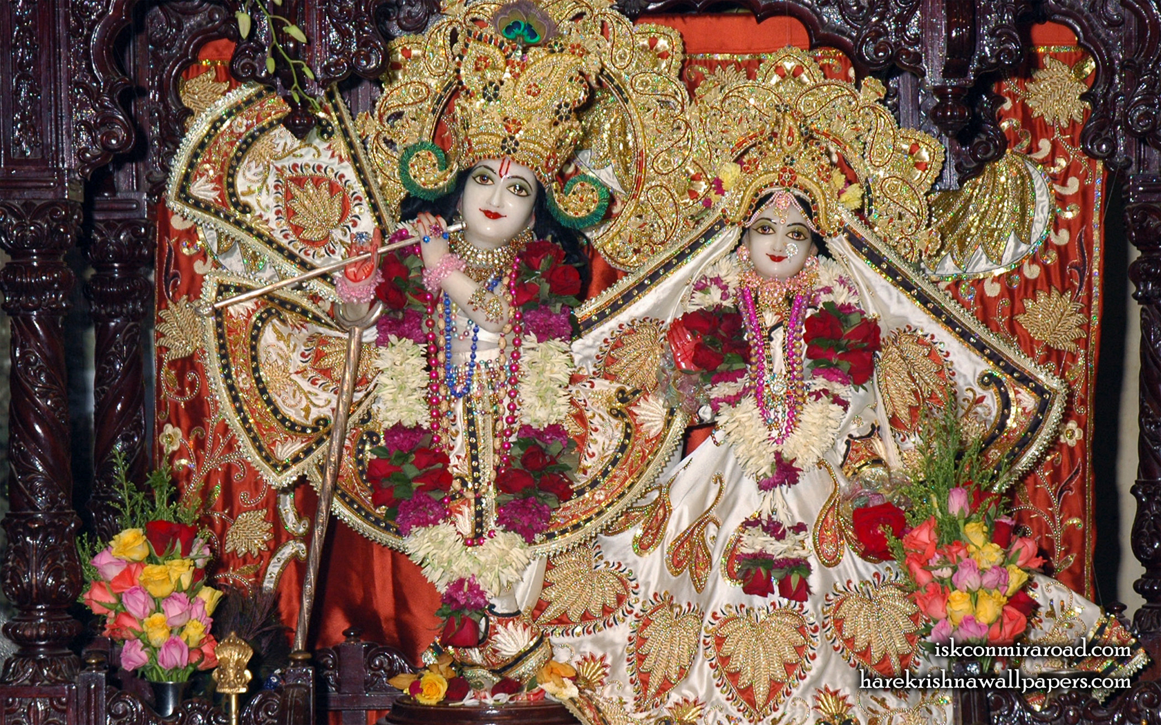 Sri Sri Radha Giridhari Wallpaper (015) Size 1680x1050 Download