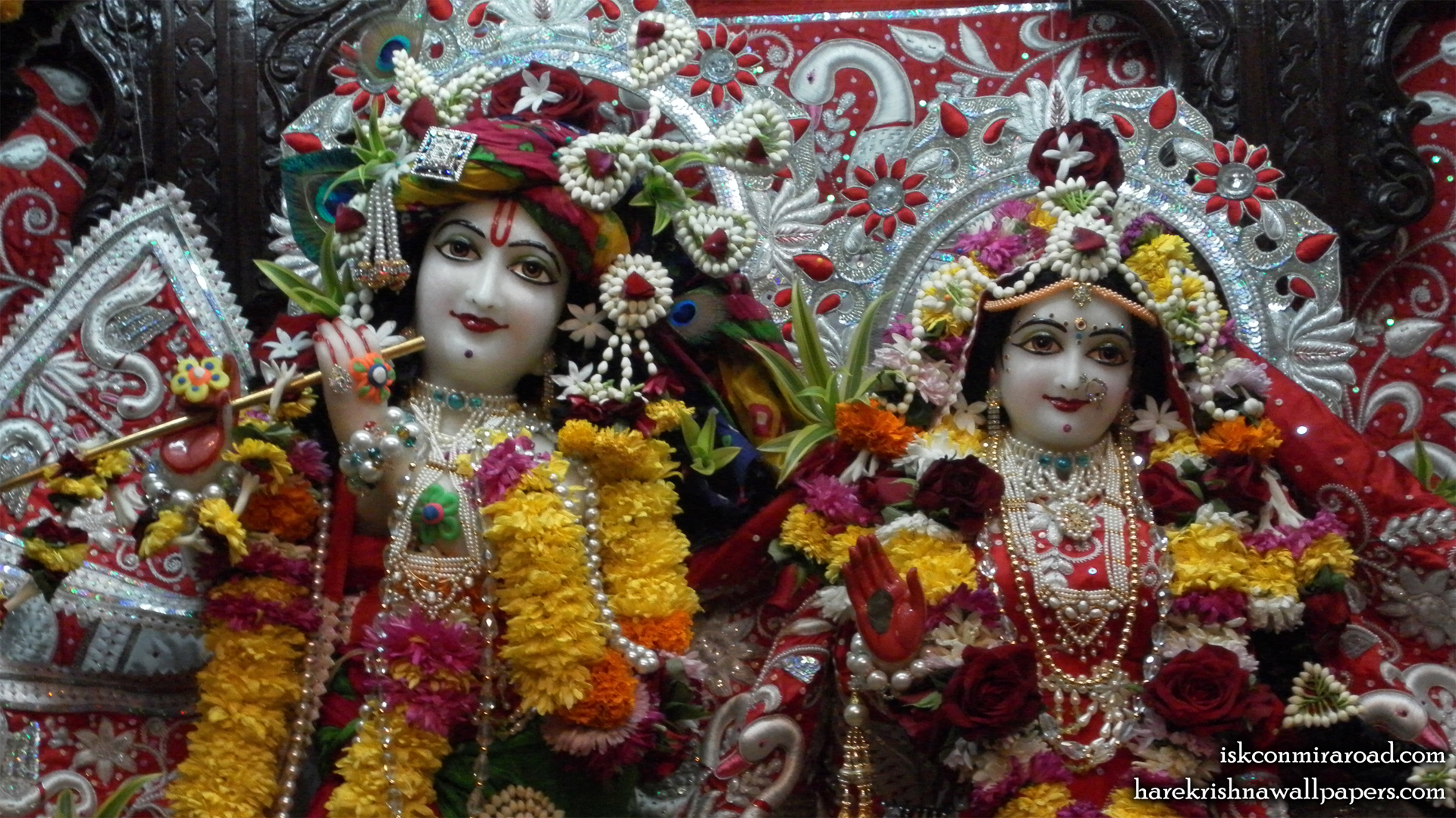 Sri Sri Radha Giridhari Close up Wallpaper (021) Size 1920x1080 Download