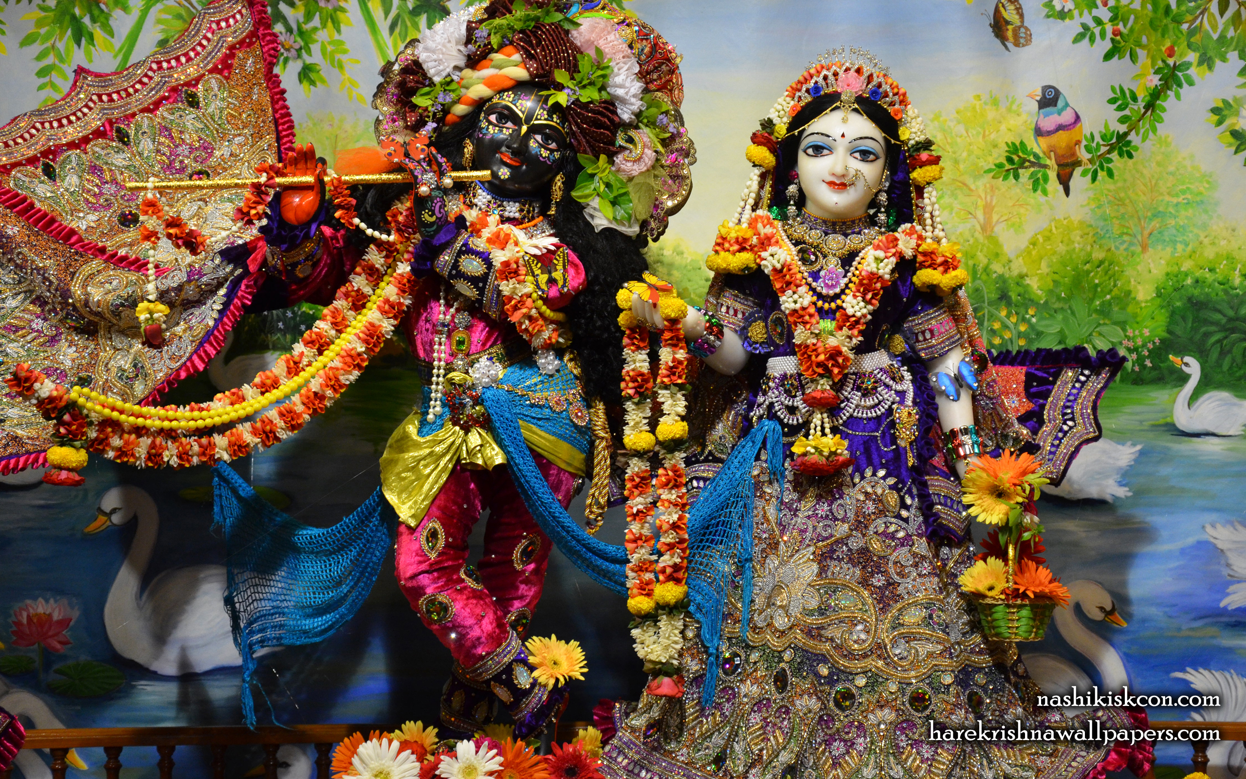 Sri Sri Radha Madan Gopal Wallpaper (003) Size 2560x1600 Download