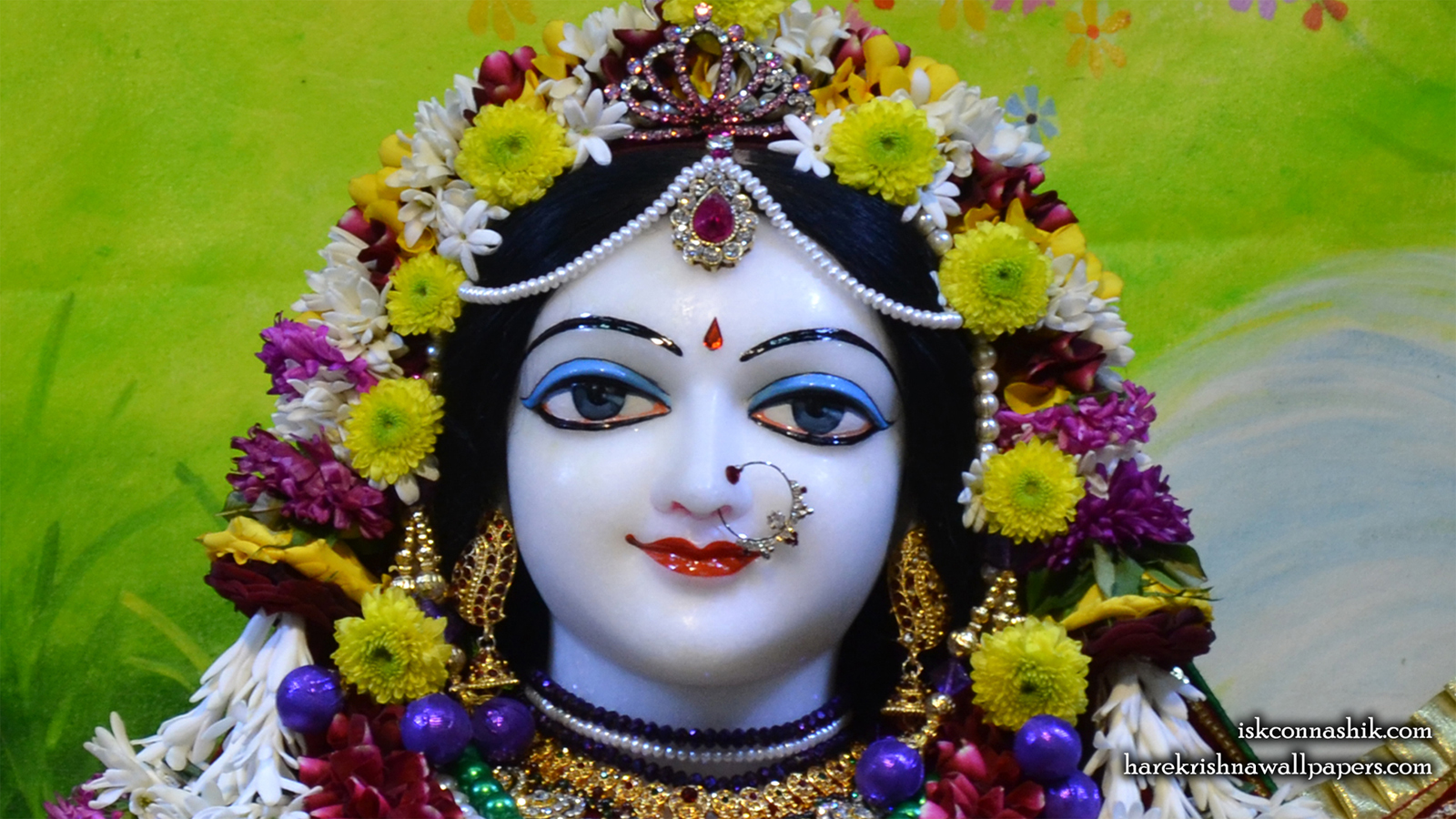 Sri Radha Close up Wallpaper (004) Size 1600x900 Download