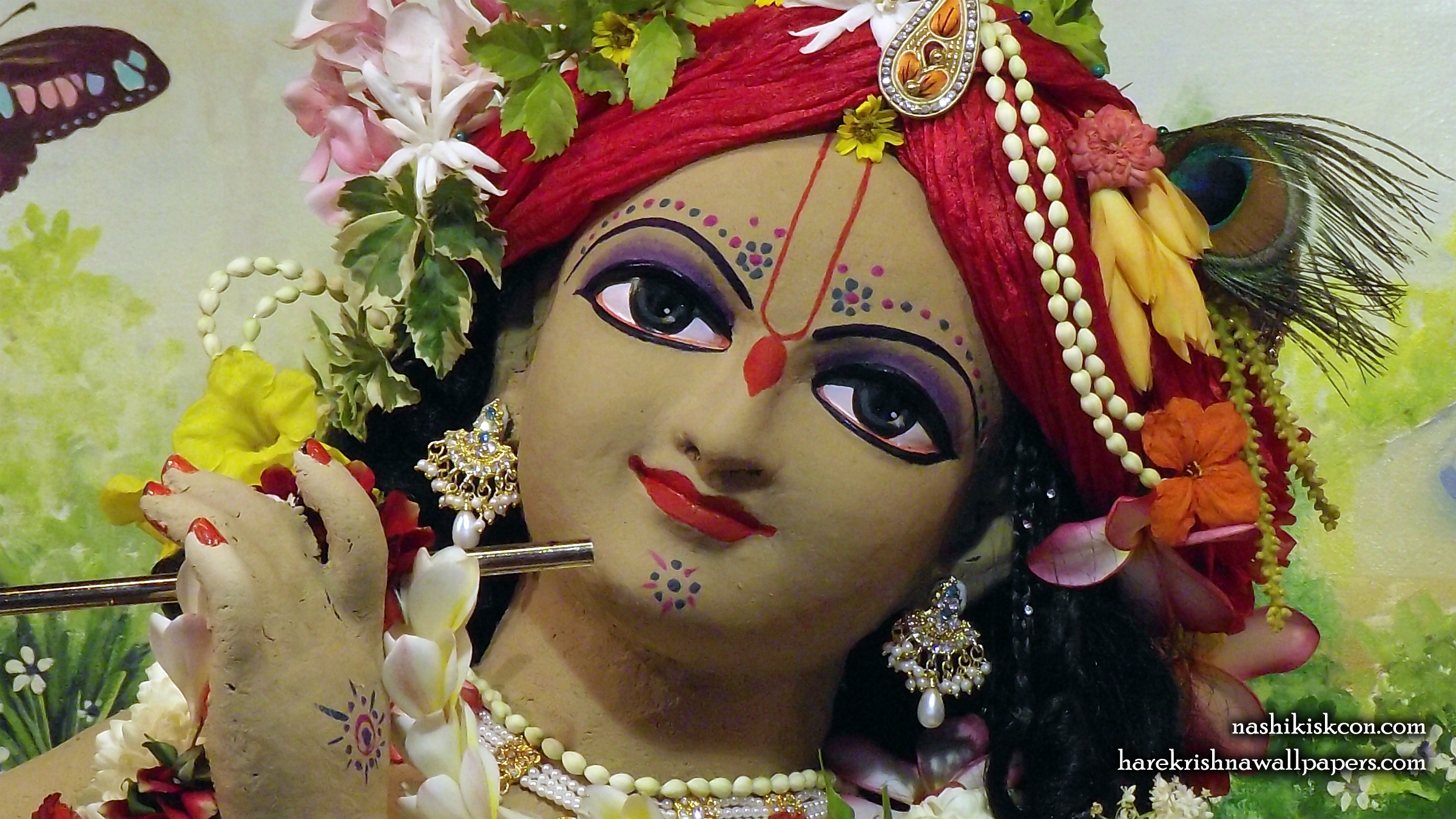 Sri Madan Gopal Close up Wallpaper (005) Size 2400x1350 Download