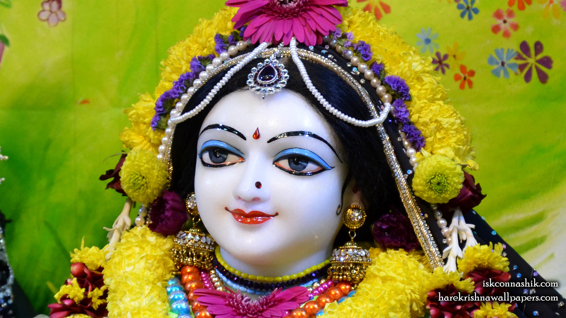 Sri Radha Close up Wallpaper (007) Size 1920x1080 Download