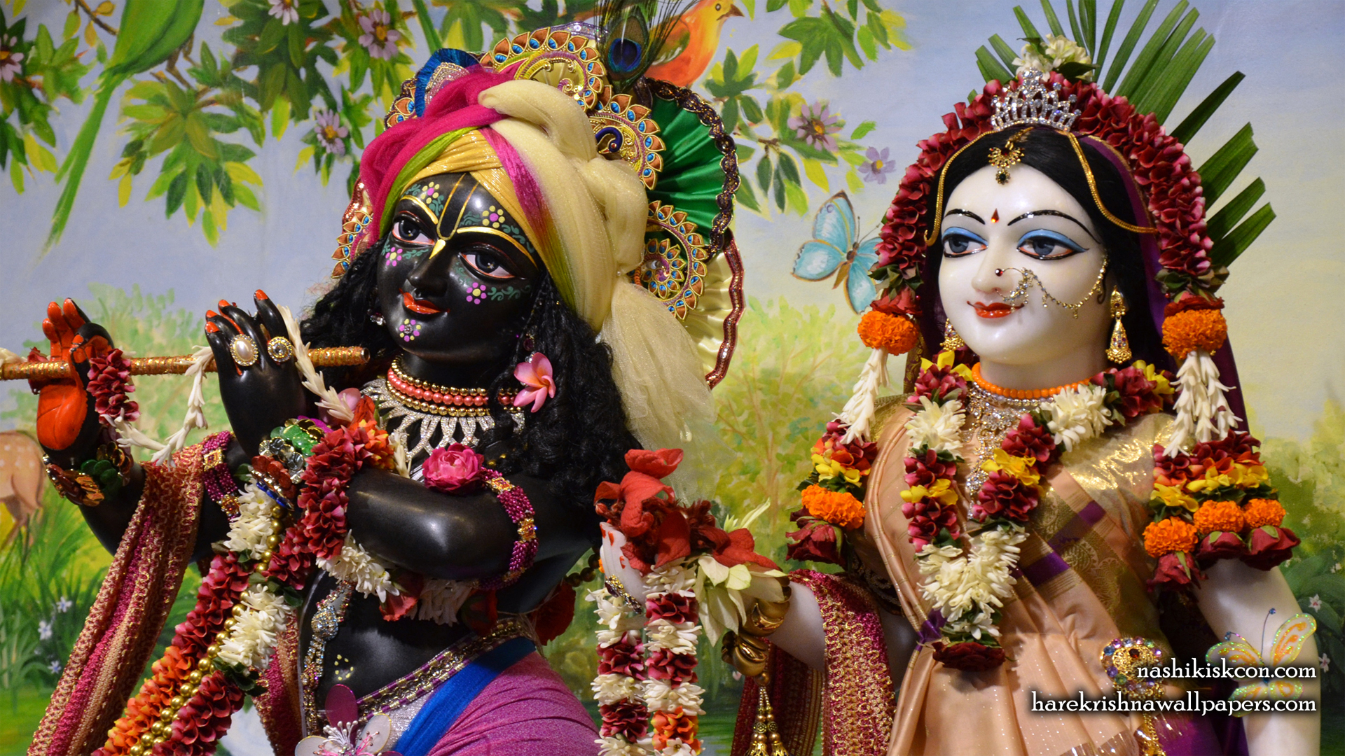 Sri Sri Radha Madan Gopal Close up Wallpaper (008) Size 1920x1080 Download