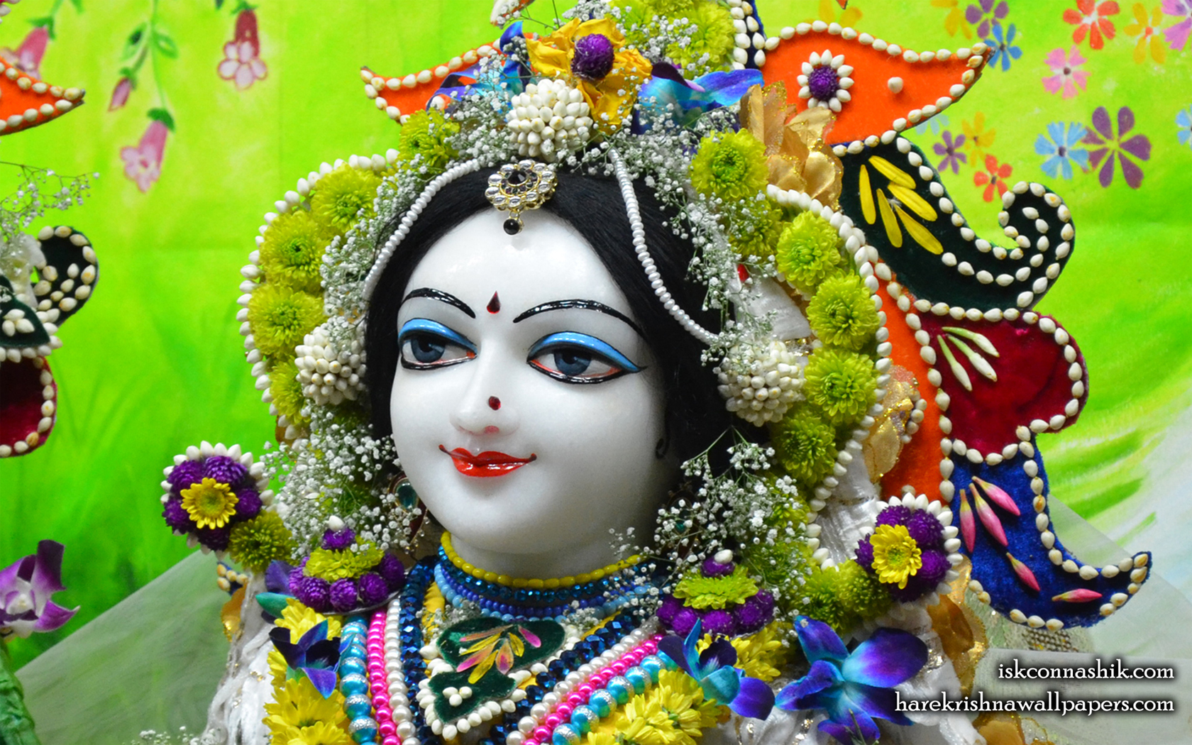 Sri Radha Close up Wallpaper (010) Size 1680x1050 Download