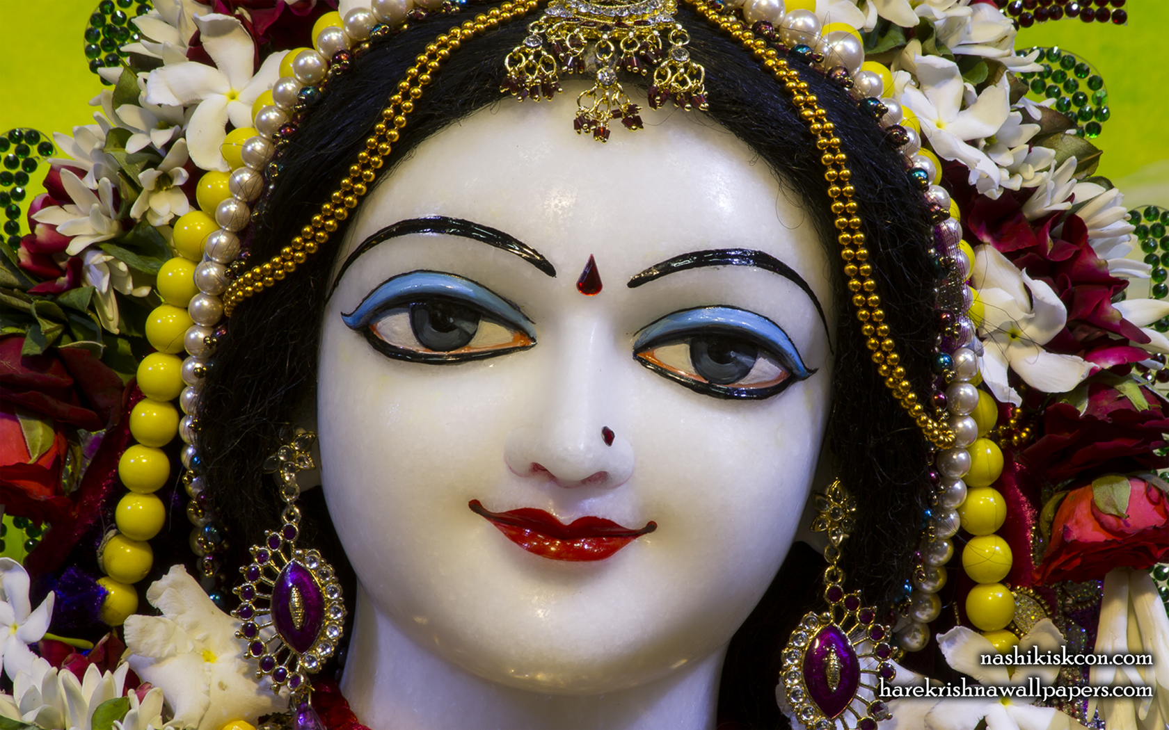 Sri Radha Close up Wallpaper (011) Size 1680x1050 Download