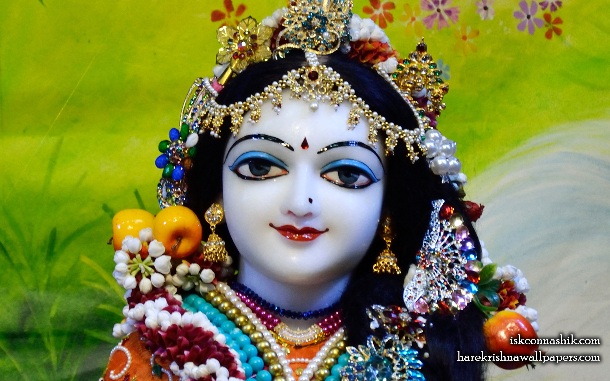 Sri Radha Close up Wallpaper (012) Size 2560x1600 Download