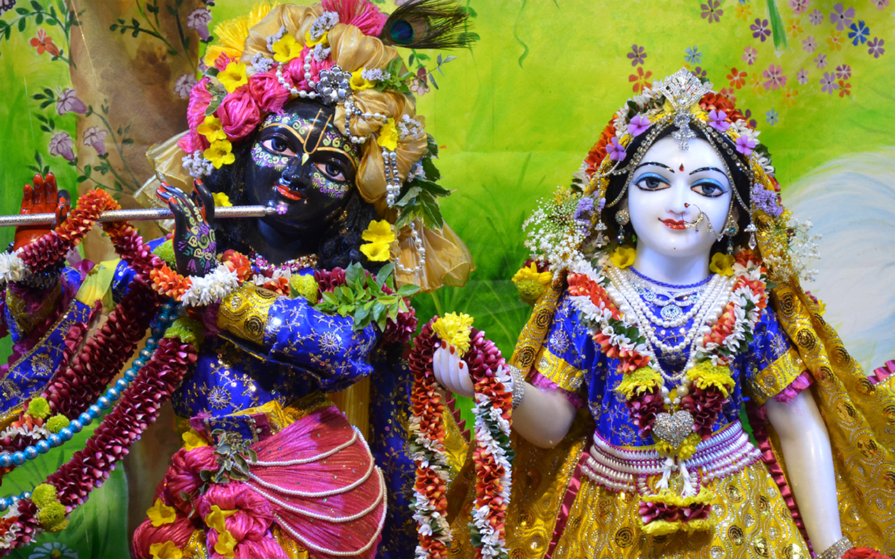 Sri Sri Radha Madan Gopal Close up Wallpaper (014) Size 1280x800 Download