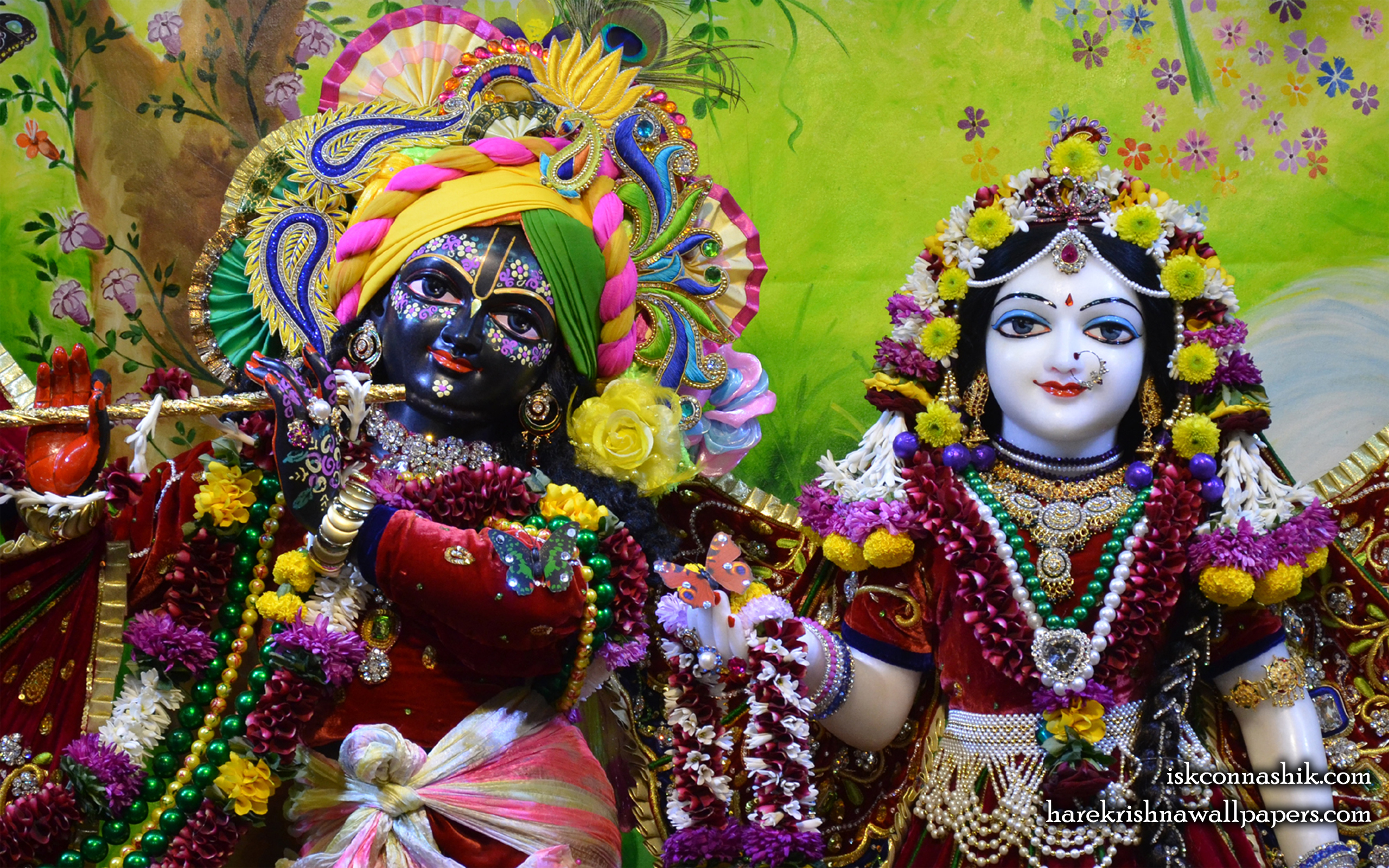 Sri Sri Radha Madan Gopal Close up Wallpaper (015) Size 2560x1600 Download