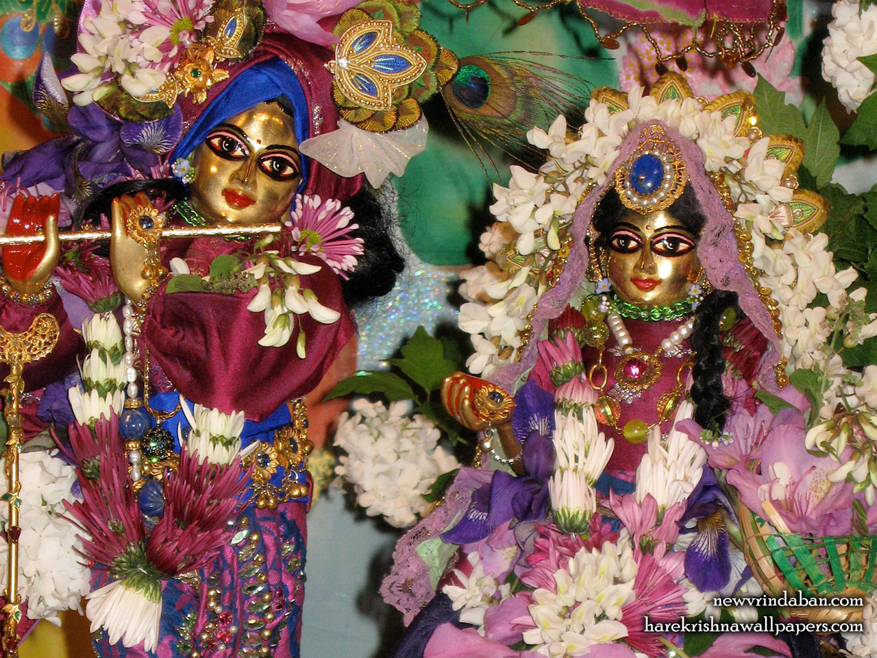 Sri Sri Radha Vrindavana Nath Close up Wallpaper (001) Size 1280x960 Download