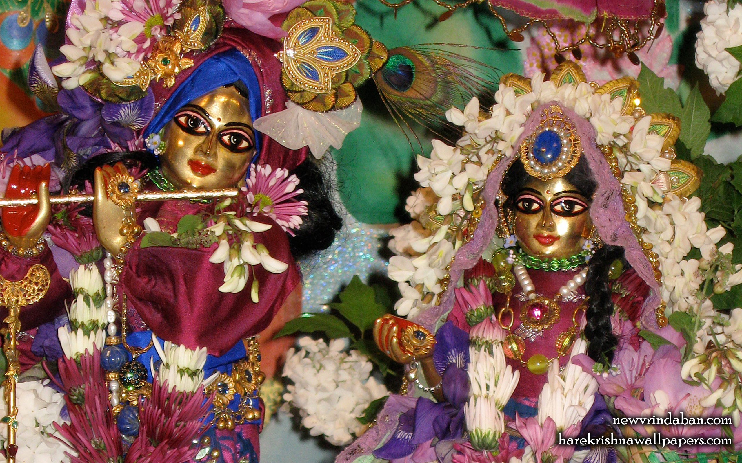 Sri Sri Radha Vrindavana Nath Close up Wallpaper (001) Size 2560x1600 Download