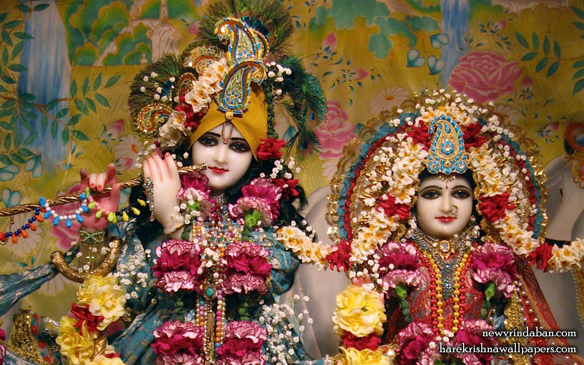 Sri Sri Radha Vrindavana Chandra Close up Wallpaper (002) Size 1920x1200 Download