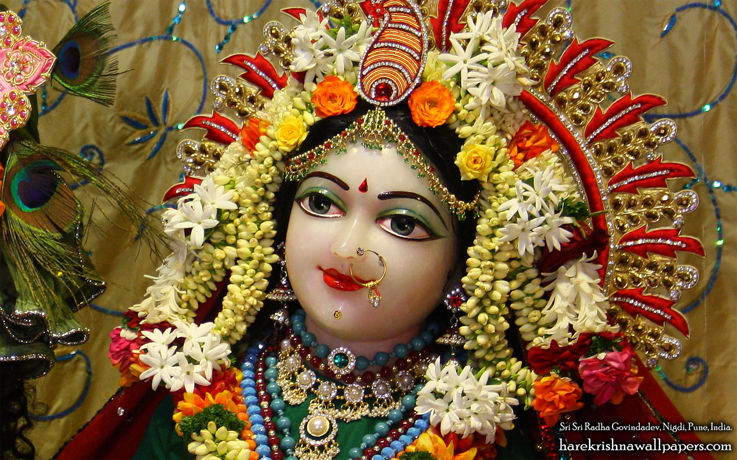 Sri Radha Close up Wallpaper (004) Size 1440x900 Download
