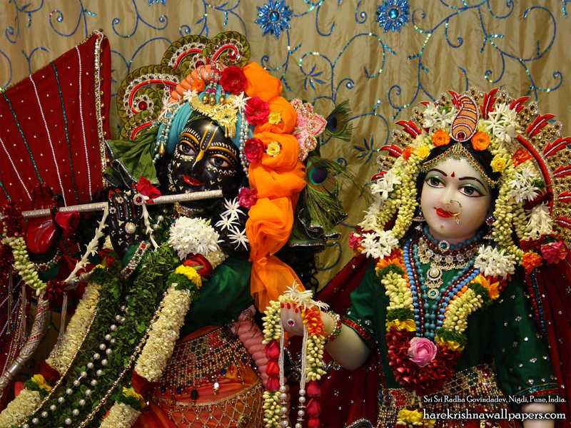 Sri Sri Radha Govind Close up Wallpaper (005)