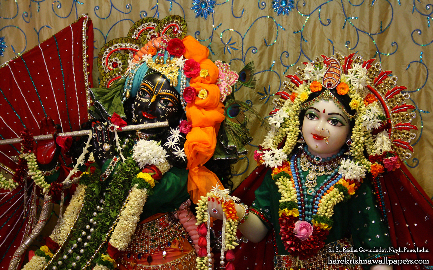 Sri Sri Radha Govind Close up Wallpaper (005) Size 1440x900 Download