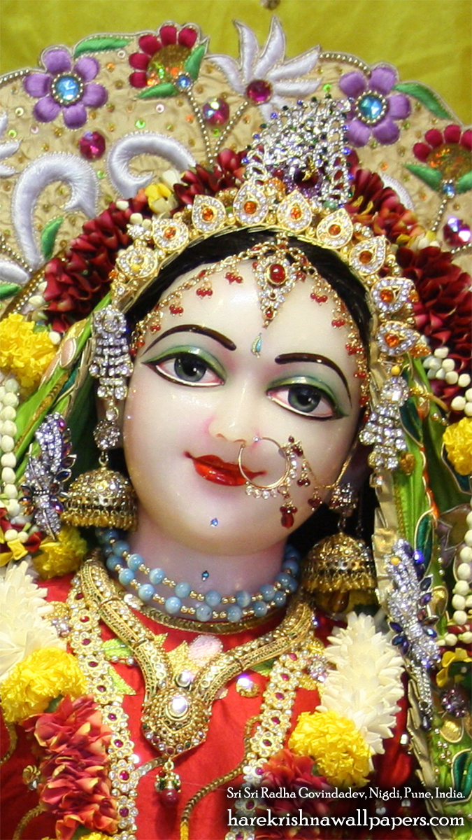 Sri Radha Close up Wallpaper (008) Size 675x1200 Download