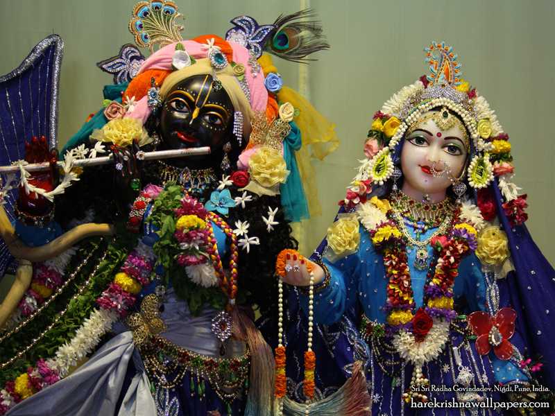 Sri Sri Radha Govind Close up Wallpaper (009)