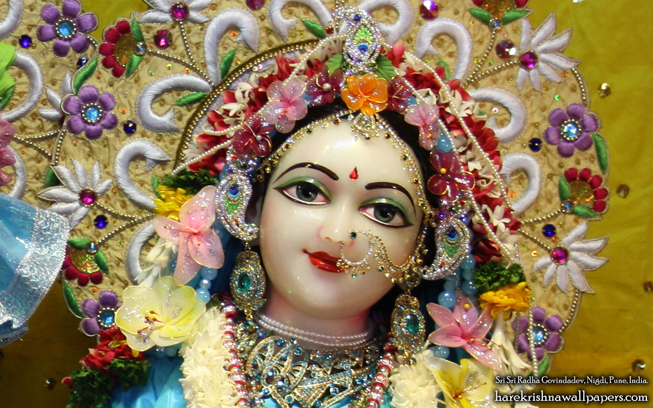 Sri Radha Close up Wallpaper (010) Size 1280x800 Download