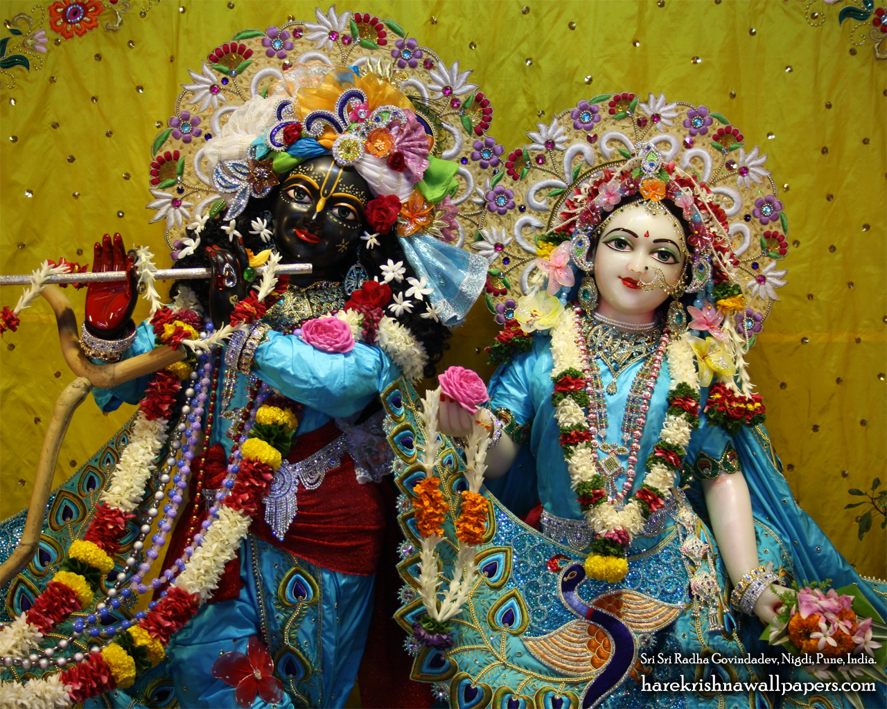 Sri Sri Radha Govind Close up Wallpaper (010) Size 1280x1024 Download