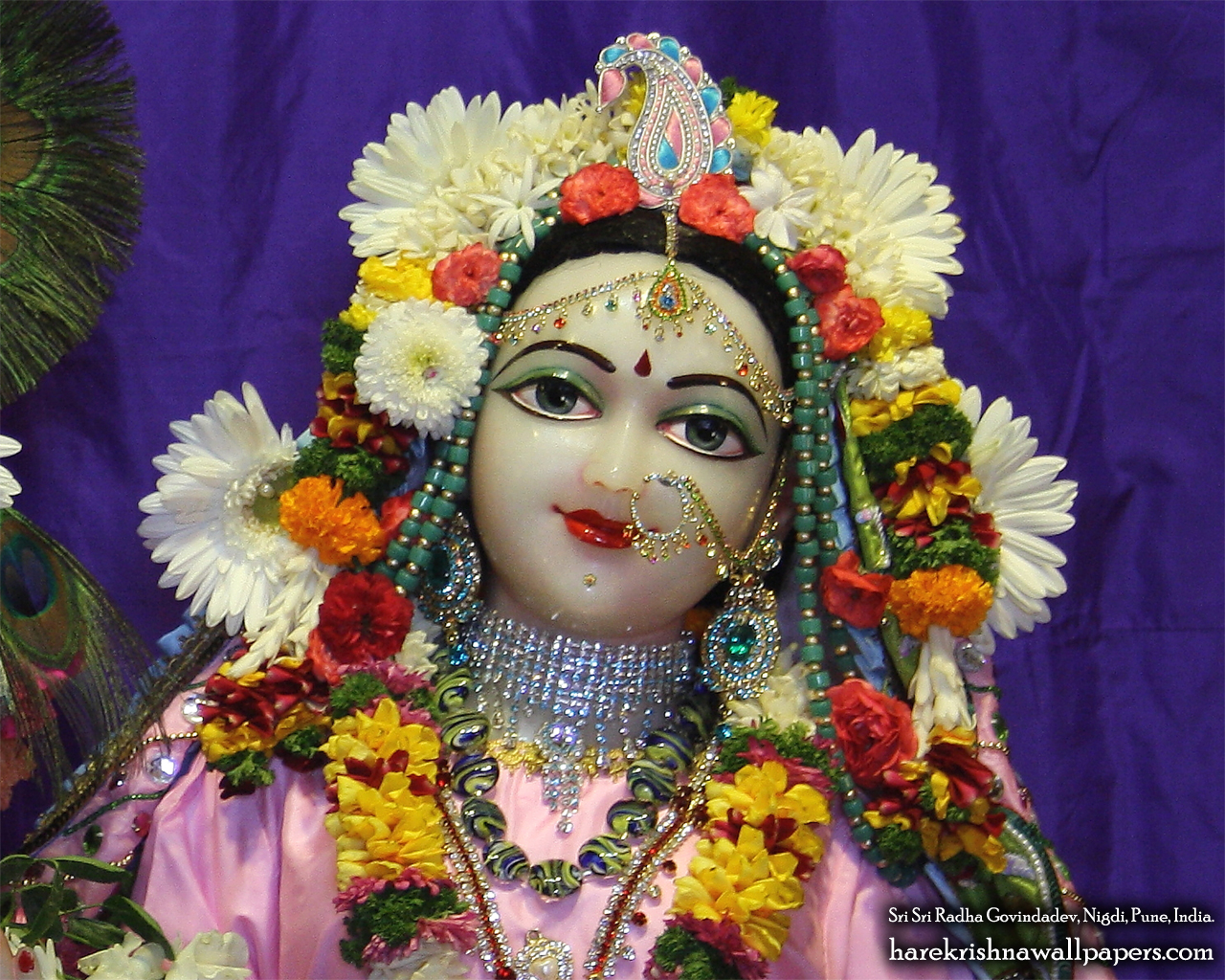 Sri Radha Close up Wallpaper (011) Size 1280x1024 Download