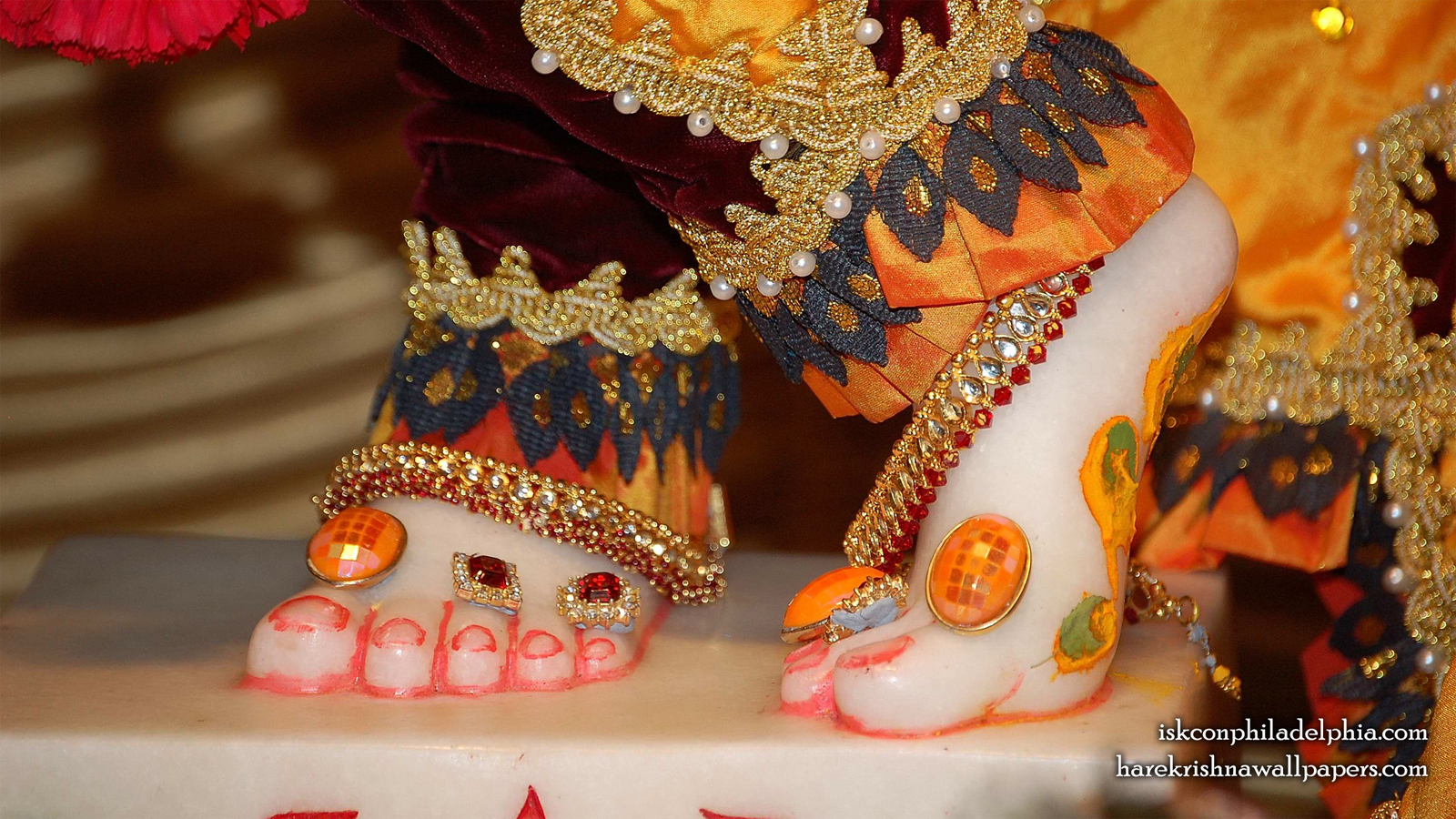 Sri Krishna Feet Wallpaper (001) Size 1600x900 Download