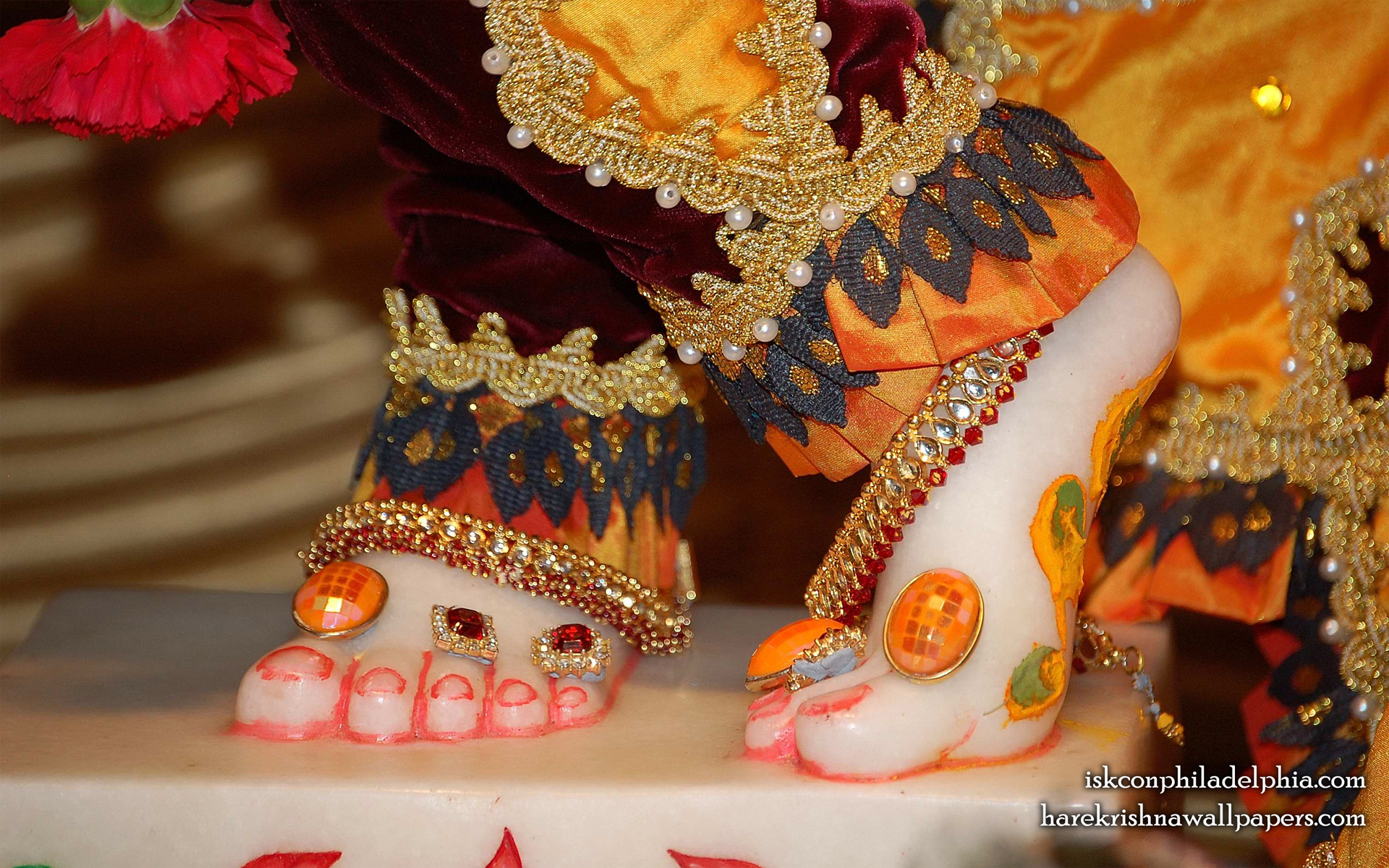 Sri Krishna Feet Wallpaper (001) Size 1920x1200 Download