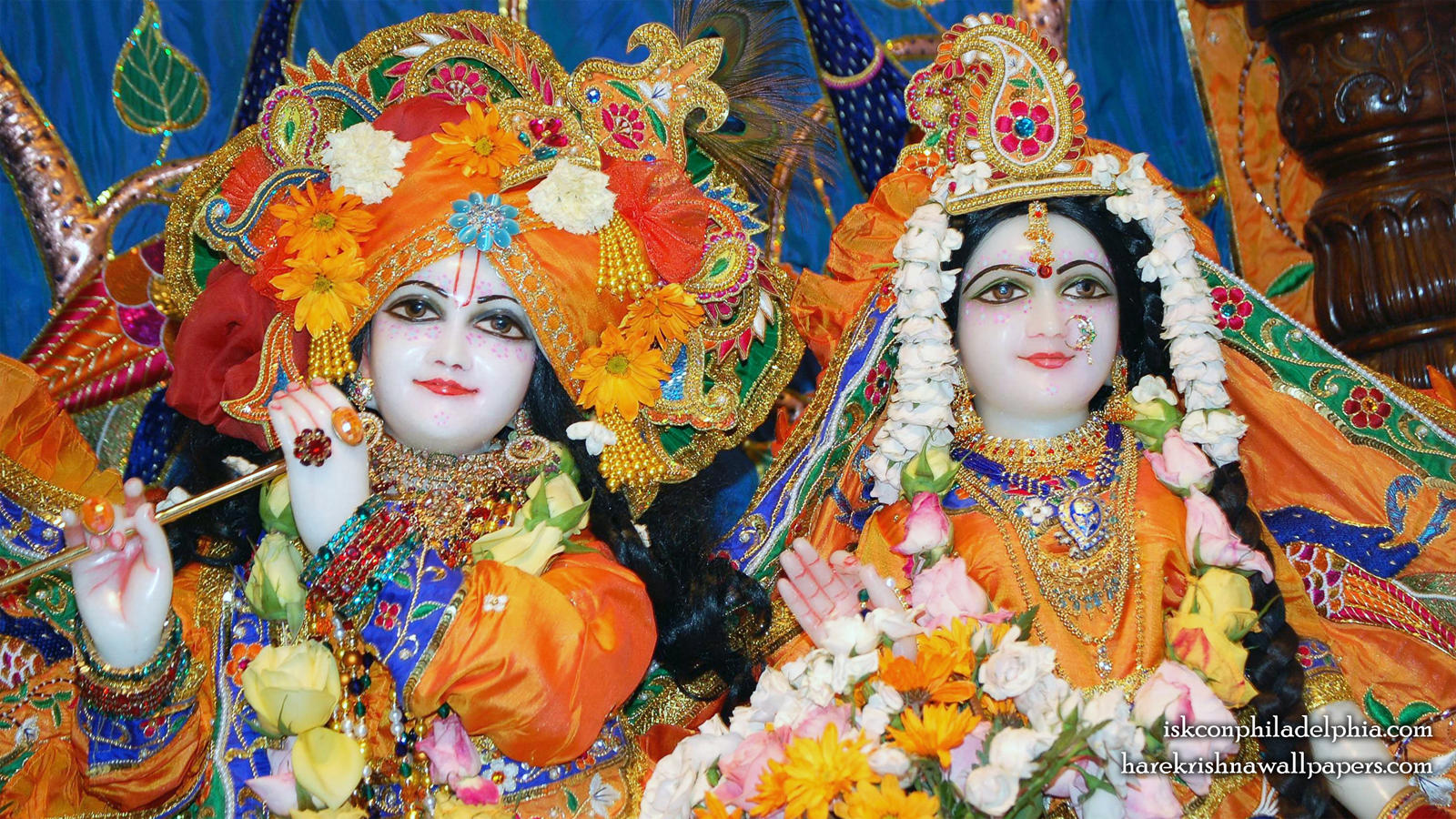 Sri Sri Radha Krishna Close up Wallpaper (001) Size 1600x900 Download