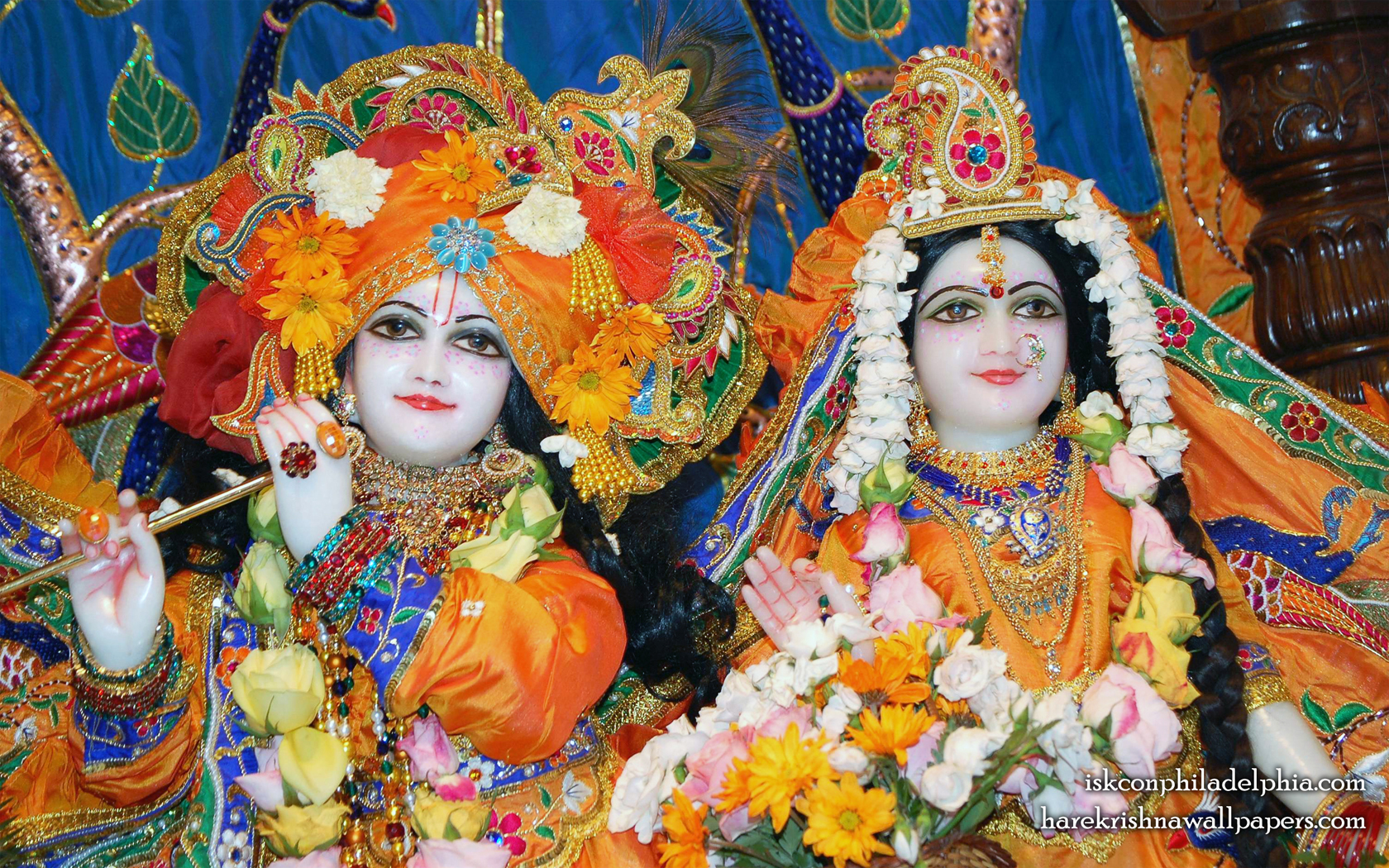 Sri Sri Radha Krishna Close up Wallpaper (001) Size 1680x1050 Download