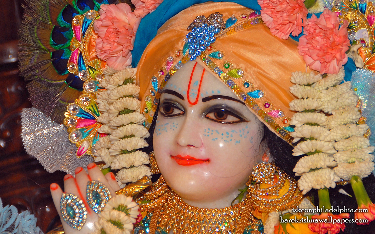 Sri Krishna Close up Wallpaper (002) Size 1280x800 Download